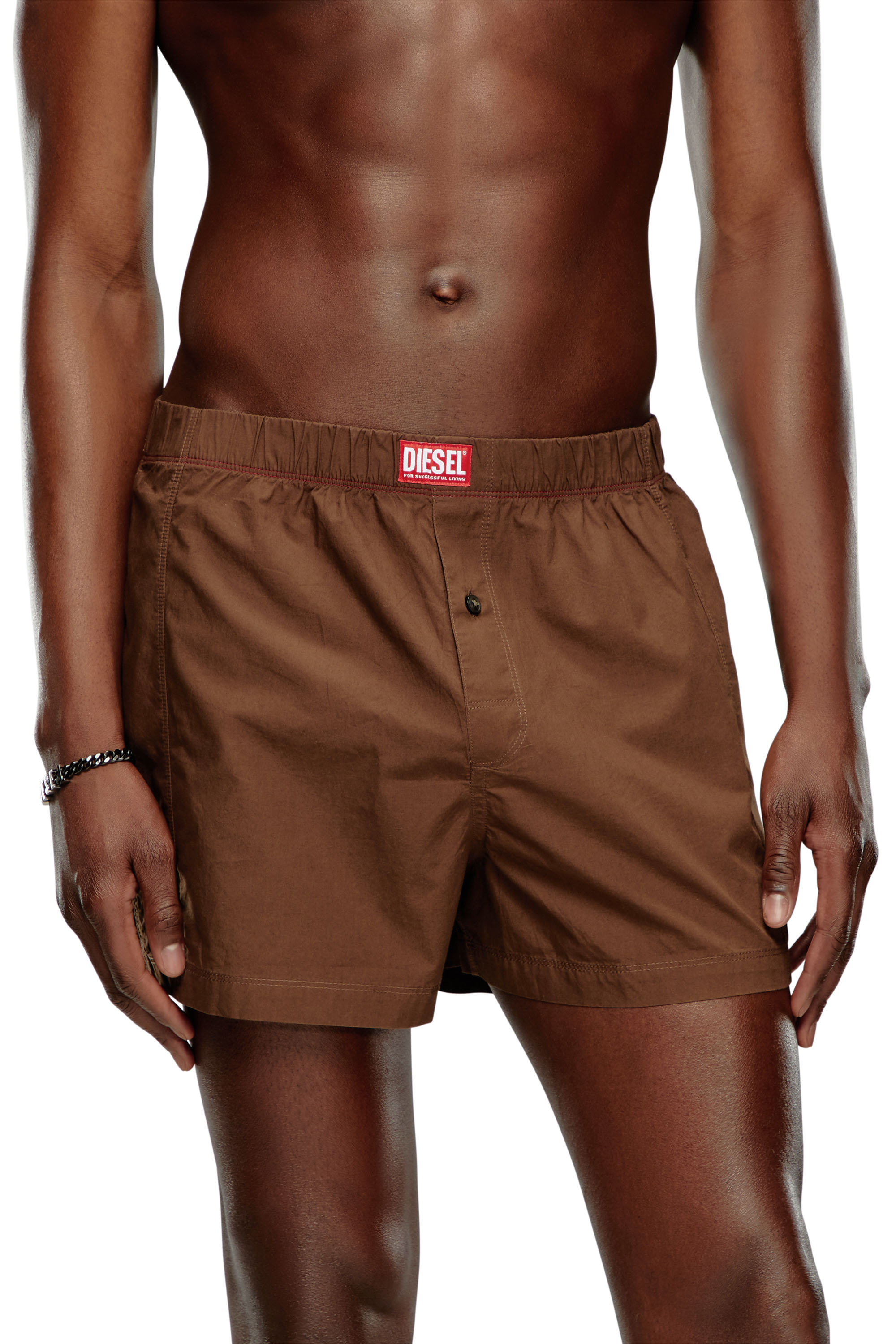 Diesel - UUBX-STARK, Unisex's Nude cotton boxers in Brown - 2