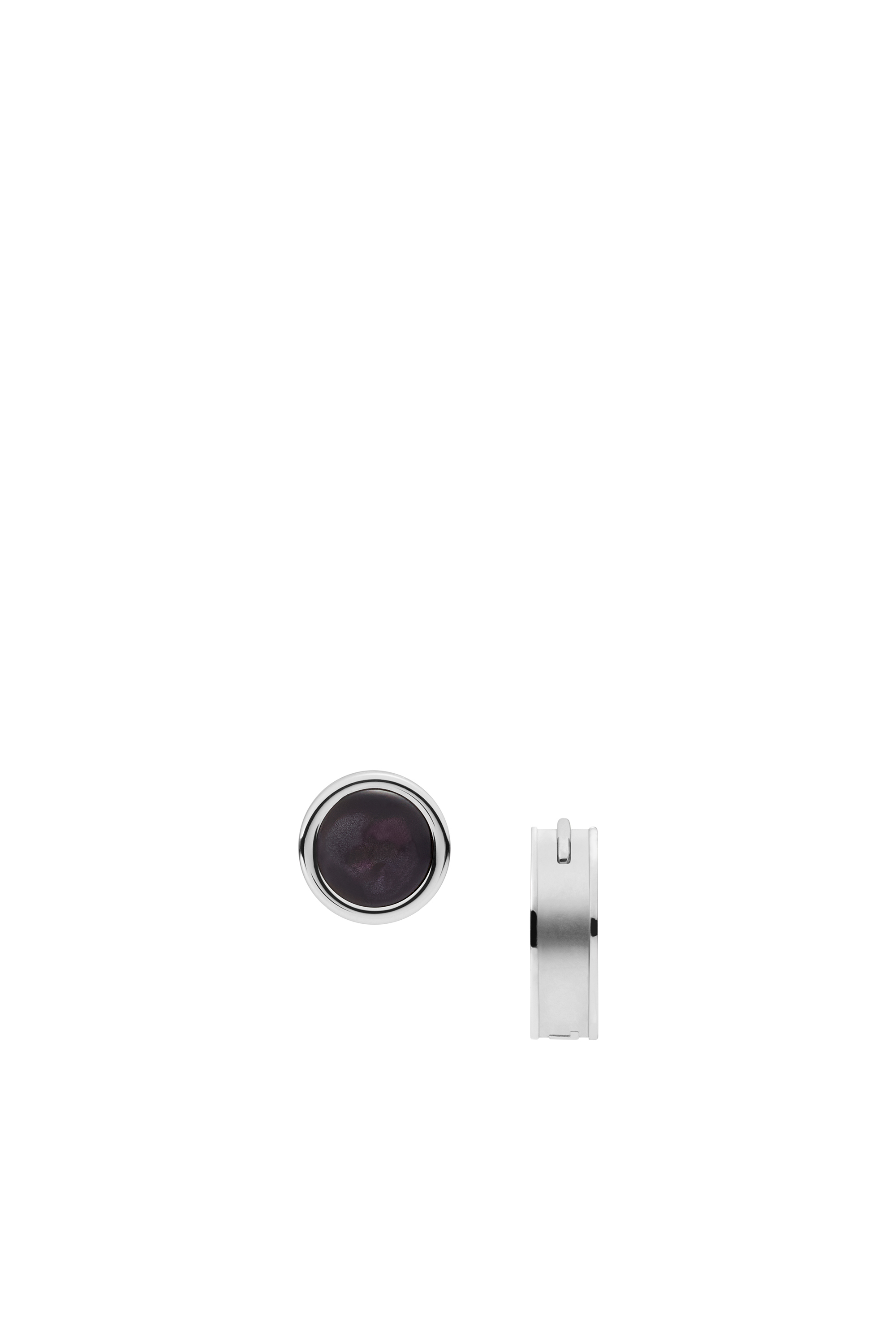 Diesel - DX1324, Unisex's Stainless Steel Stud Earring in Black/Grey - 2