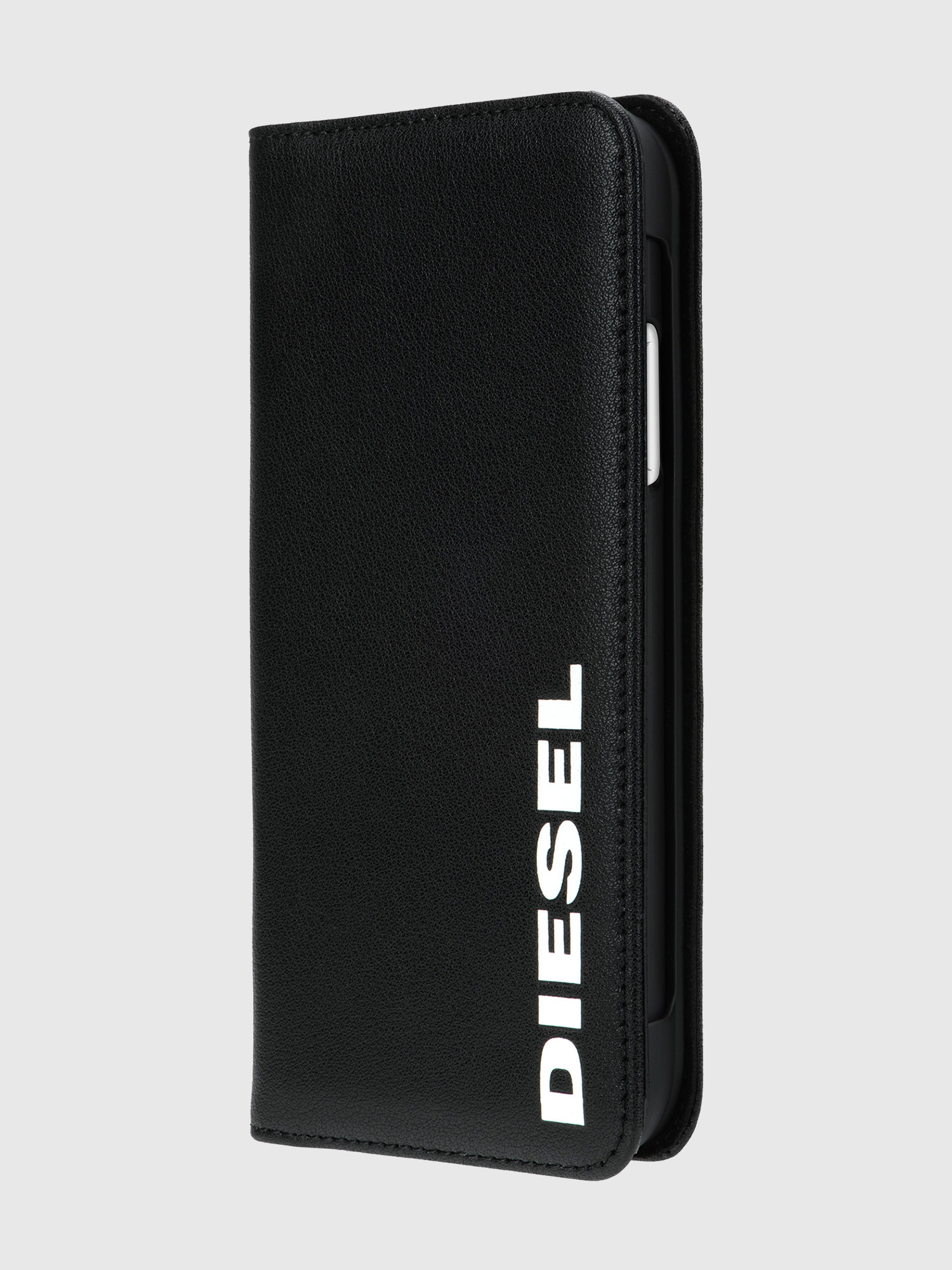 Diesel - DIPH-038-BKLVL, Unisex's 2-in-1 folio case for iPhone 11 in Black - 2