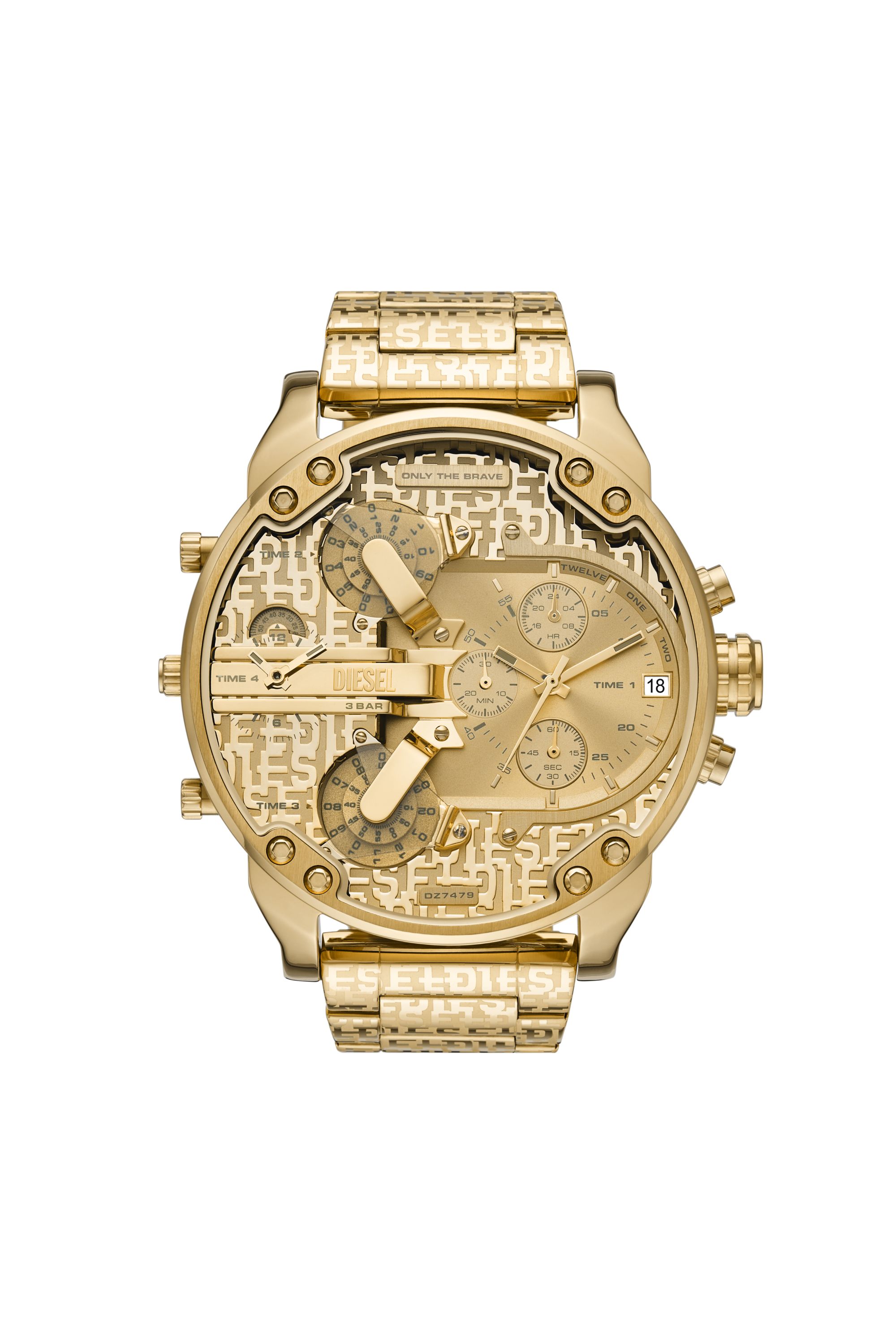 Diesel - DZ7479, Man's Mr. Daddy 2.0 Stainless Steel Watch in Gold - 1