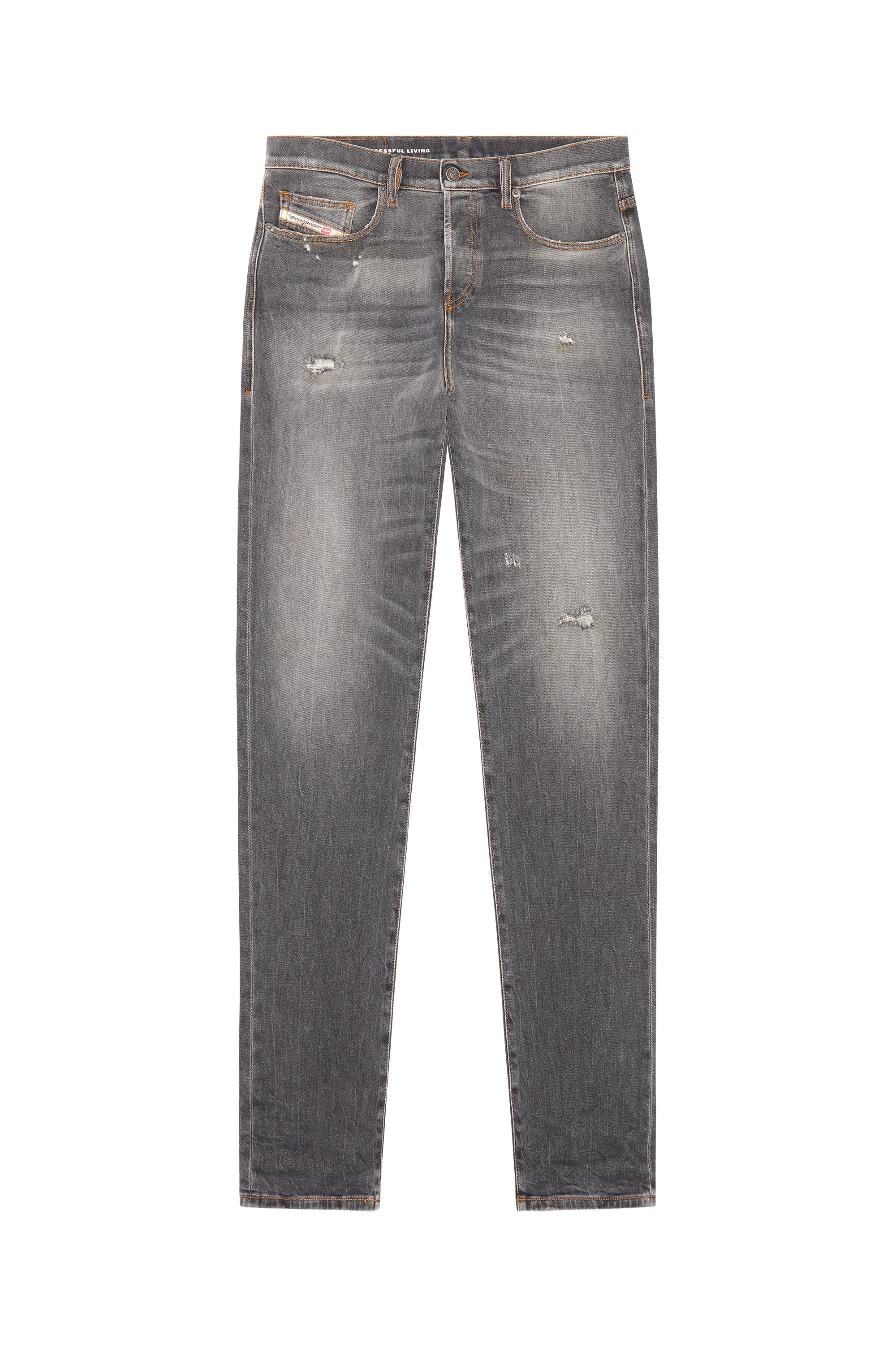 Diesel - Man's Straight Jeans 2020 D-Viker 09G21, Black/Dark grey - 3