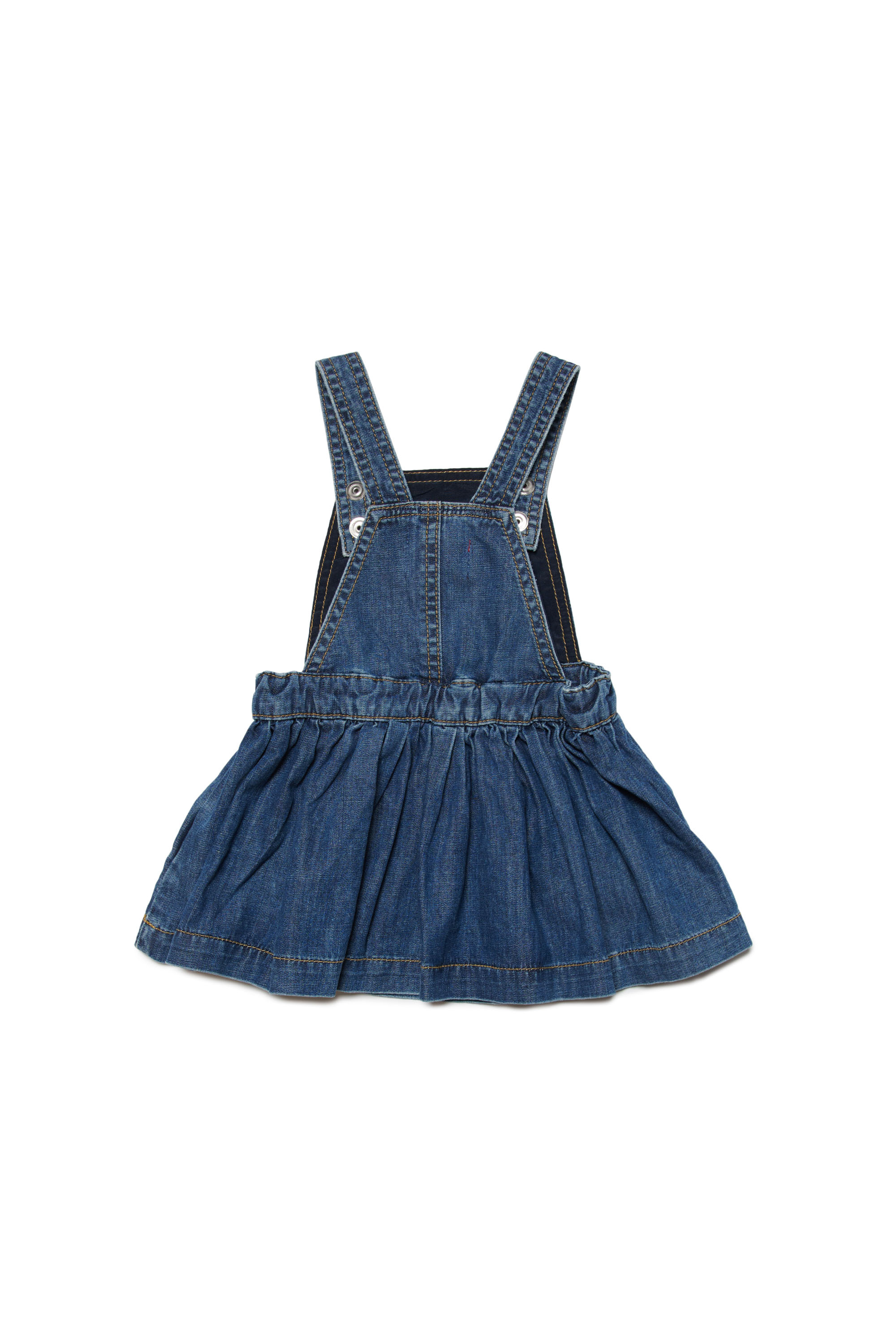 Diesel - JCUTIEB, Woman's Denim pinafore dress in Dark Blue - 2