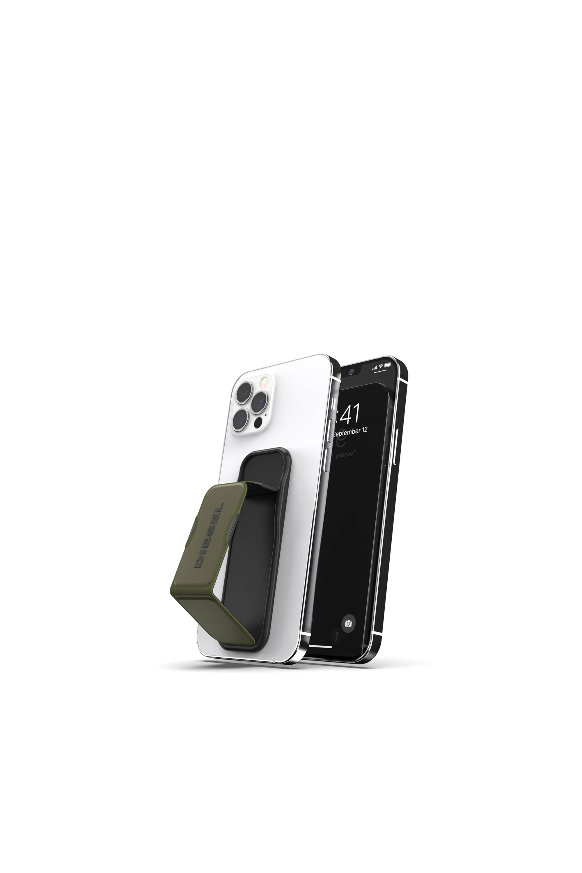 Diesel - 41916 UNIVERSAL STRAP, Unisex's Universal grip for smartphones and tablets in Military Green - 1
