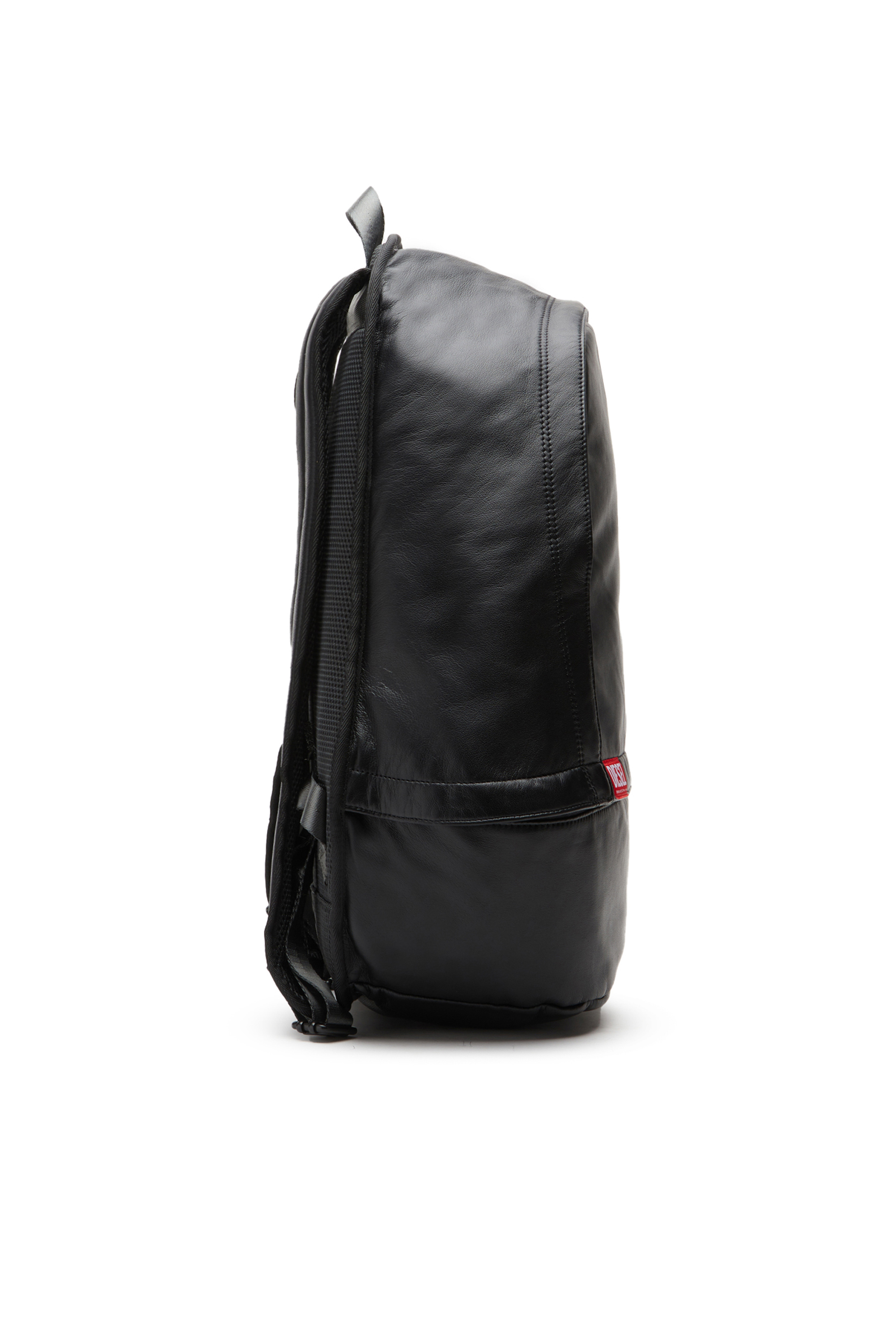 Diesel - RAVE BACKPACK X, Unisex's Rave Backpack X - Backpack in nappa leather in Black - 4