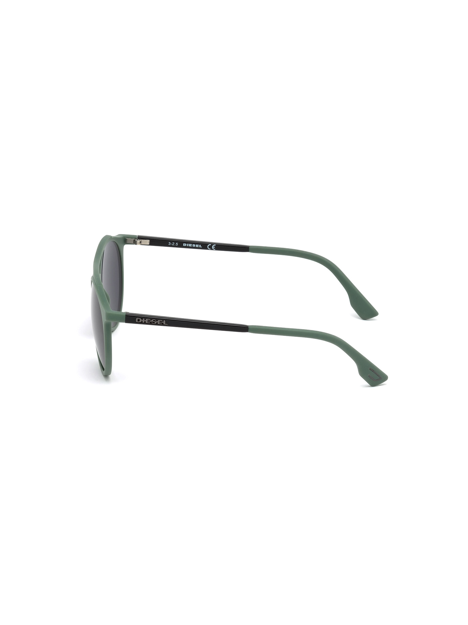 Diesel - DM0195, Unisex's Lightweight eyewear with double bridge in Dark Green - 3