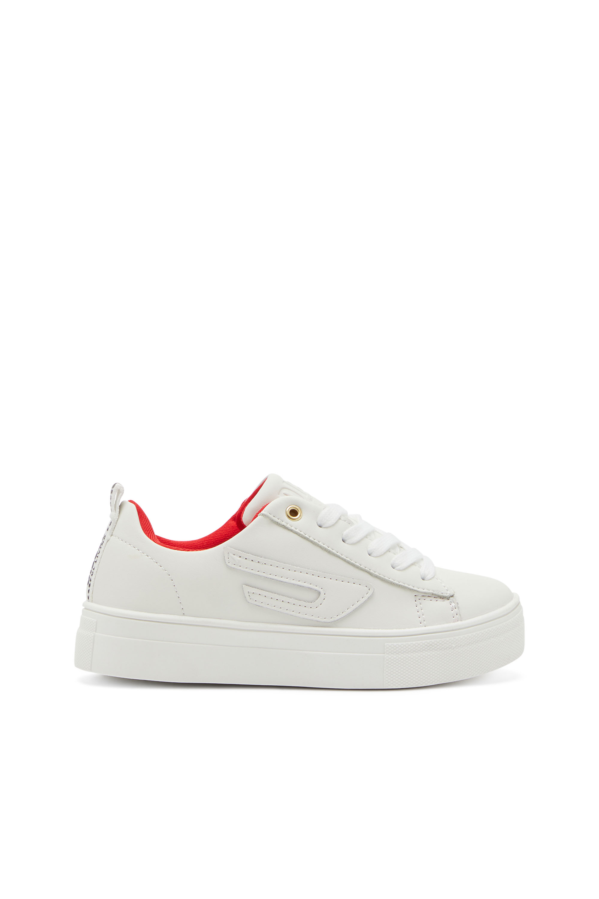 Diesel - S-VANEELA LC, Unisex's Leather platform sneakers in White - 1