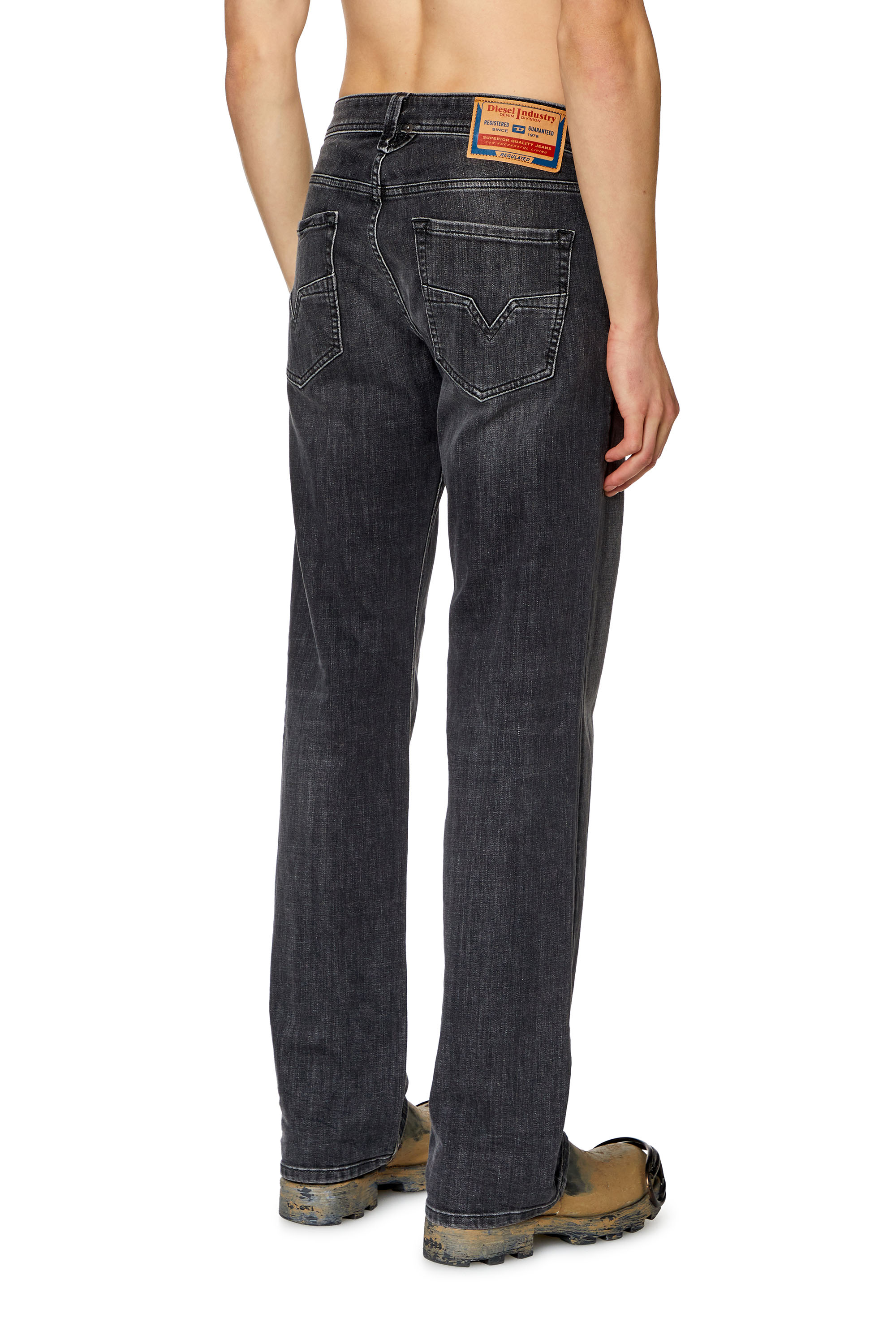 Diesel - Man's Regular Jeans 1985 Larkee 09H29, Black/Dark grey - 4