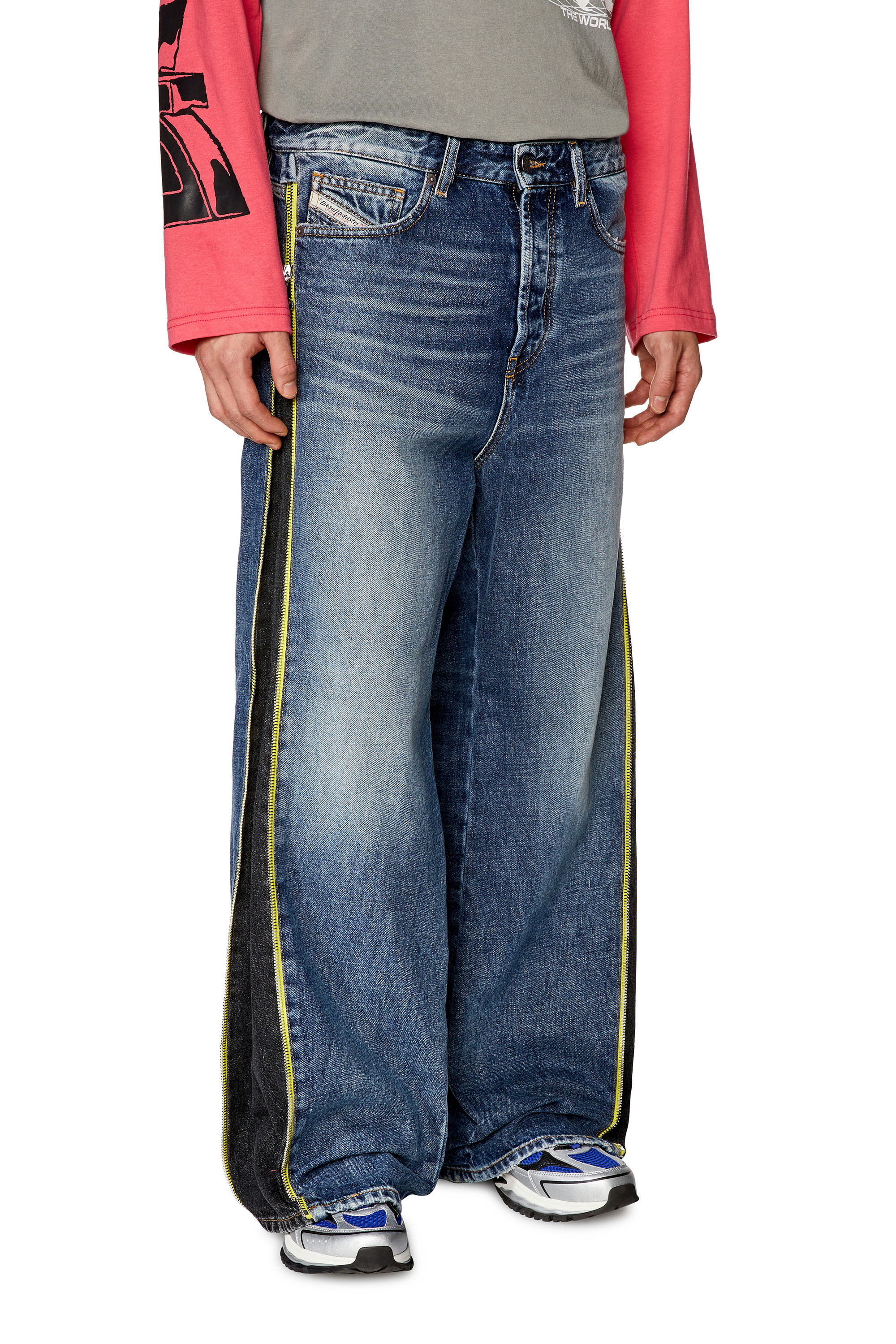 Diesel - Man's Straight Jeans D-Rise 007R9, Medium blue - 1