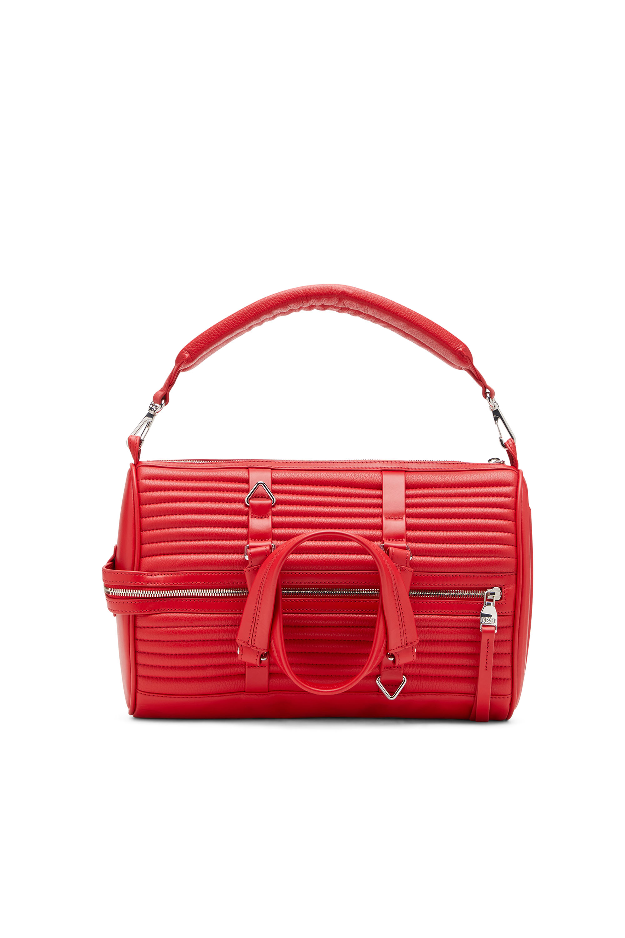 Diesel - ODD SHOULDER M X, Unisex's Odd Shoulder M X - Convertible leather bag in Red - 1