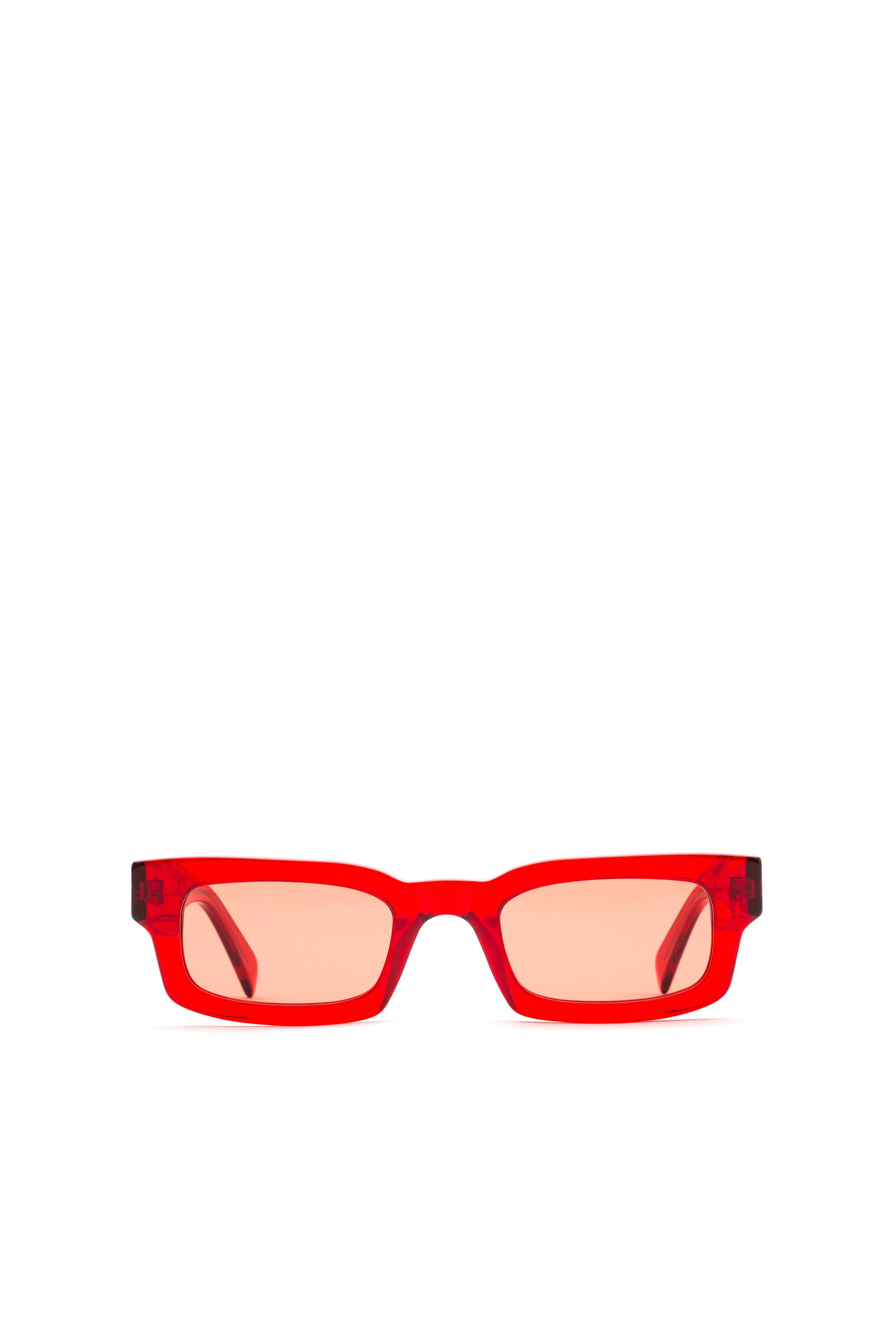 Diesel - DM0360, Unisex's Minimalist sunglasses in Red - 1