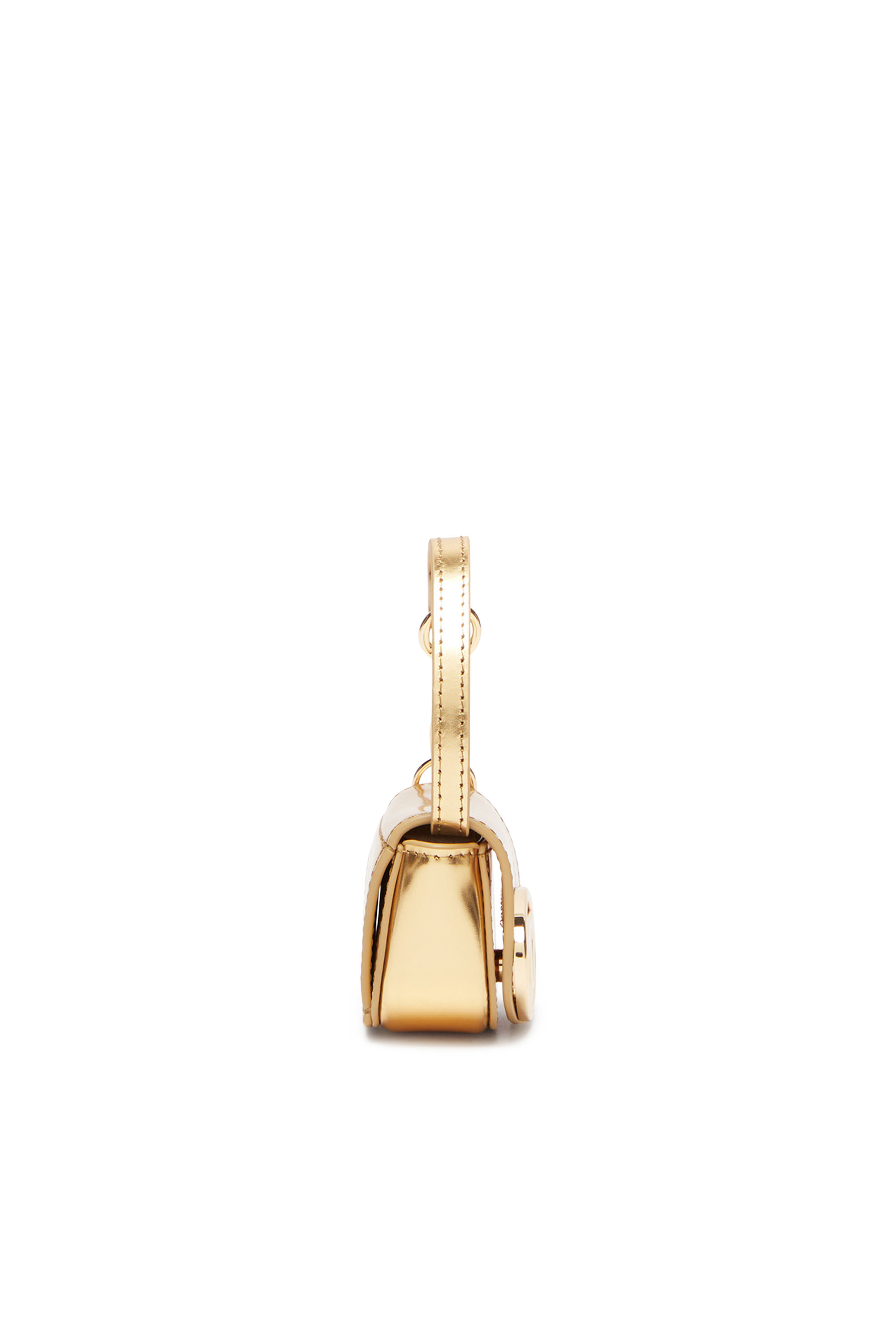 Diesel - 1DR XXS, Woman's Bag charm in metallic leather in Gold - 3