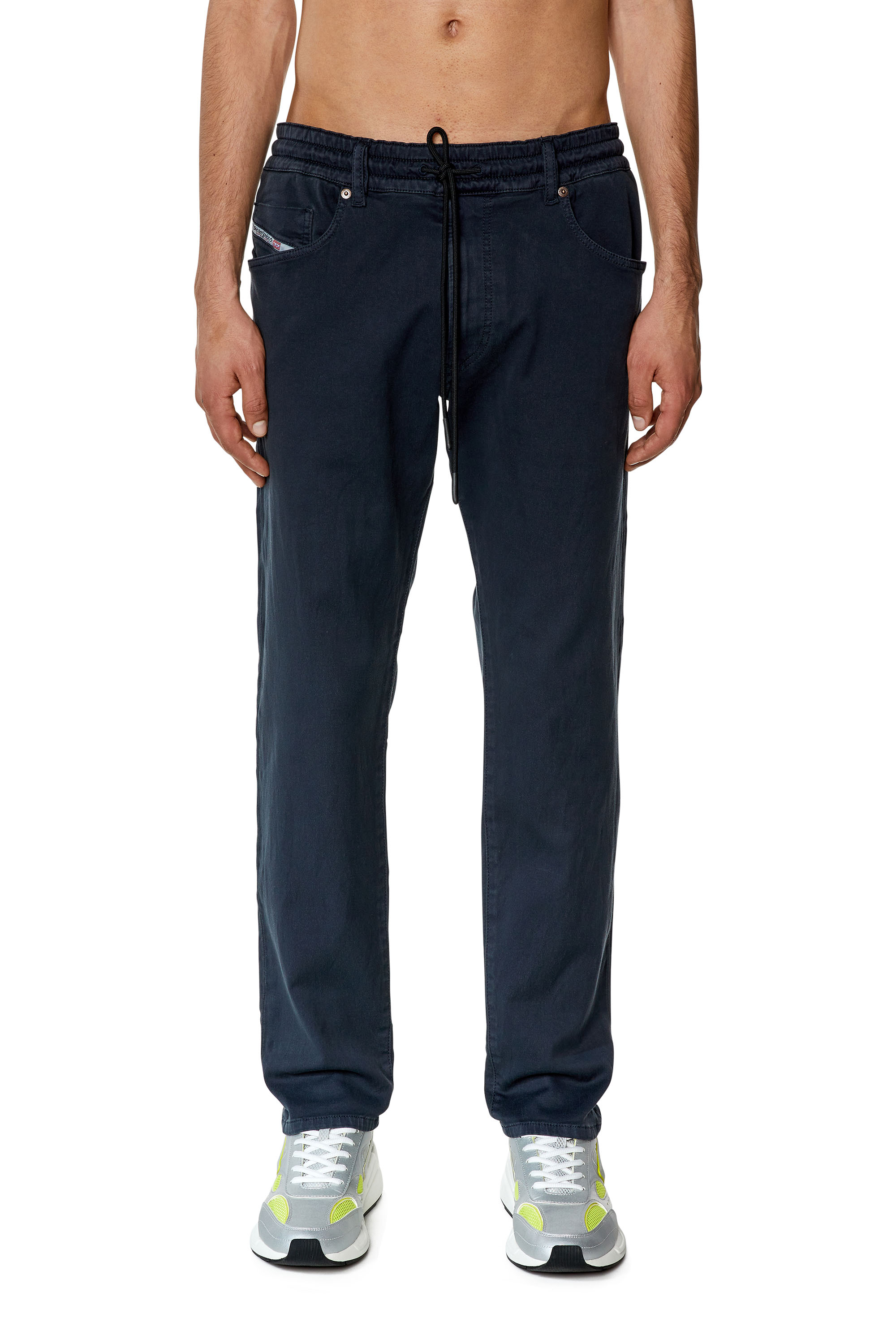 Diesel - Tapered 2030 D-Krooley Joggjeans® 068DY, Man's Tapered 2030 D-Krooley Joggjeans® in Blue - 1