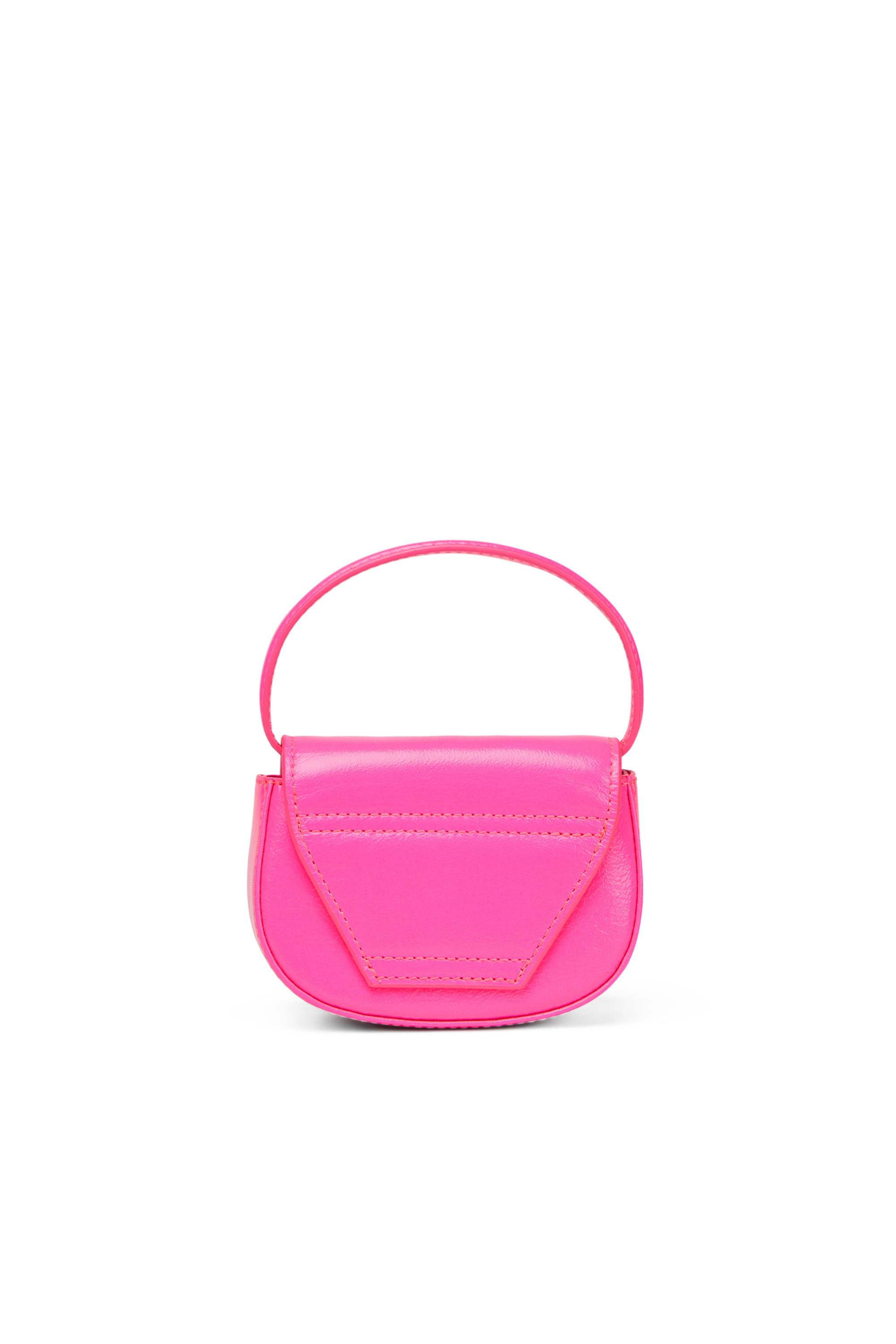 Diesel - 1DR XS, Woman's 1DR XS - Iconic mini bag in neon leather in Pink Fluo - 2