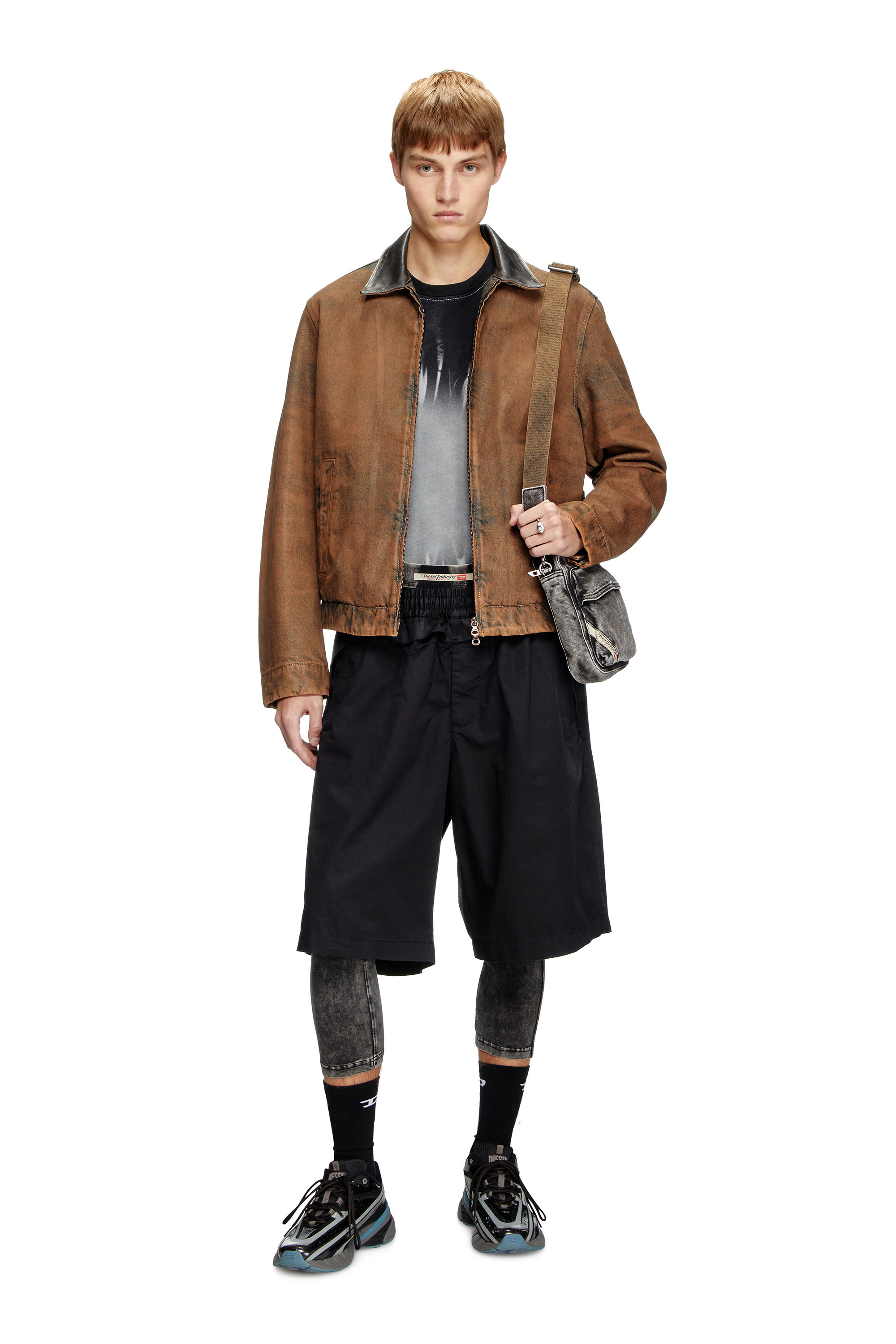 Diesel - P-GUSTAF-SHORT, Man's Cargo shorts in Black - 2