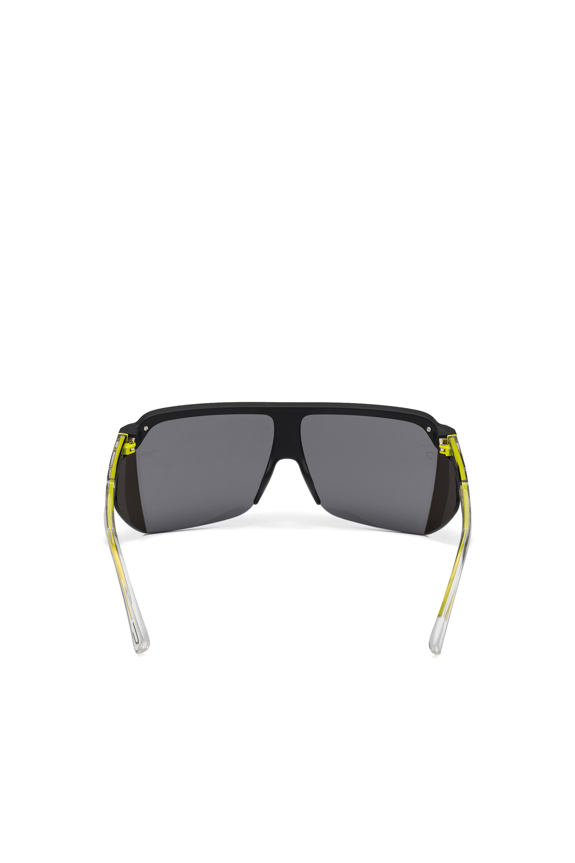 Diesel - DL0319, Man's Wraparound glasess in acetate and metal in Black - 4