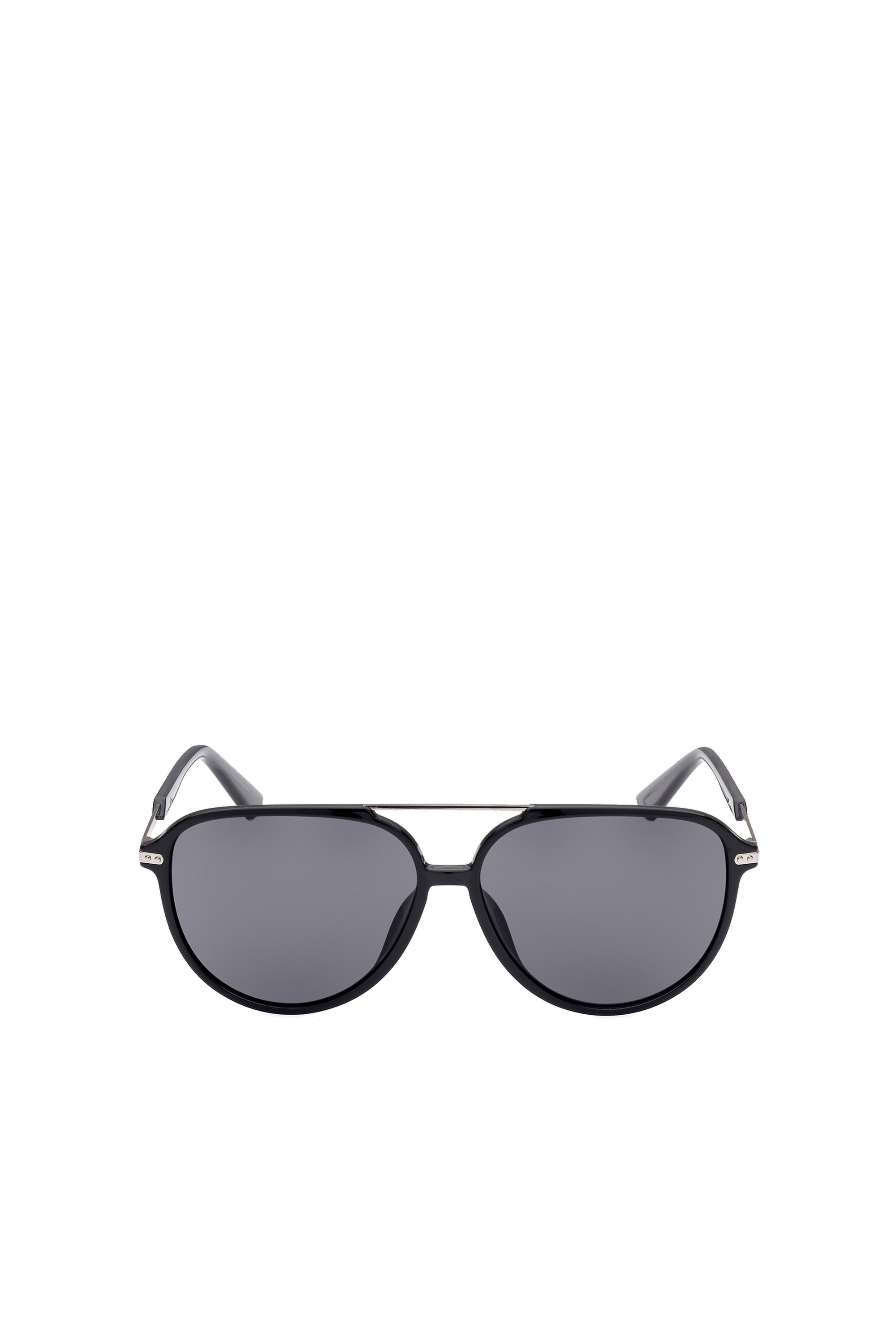 Diesel - DL0352, Man's Pilot sunglasses on a combo construction in Black - 2