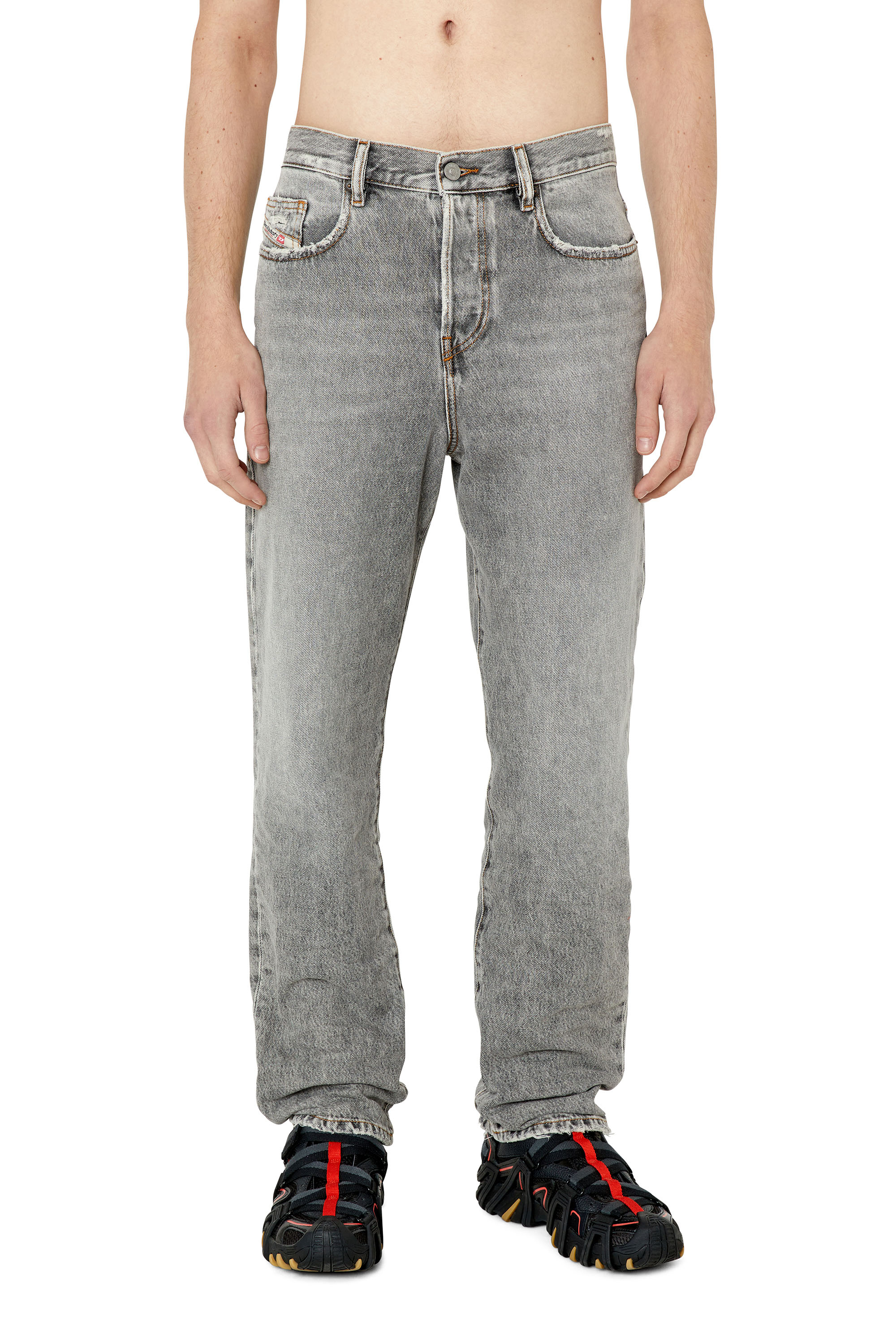 Diesel - Straight Jeans 2020 D-Viker E9B84, Man's Straight Jeans - 2020 D-Viker in Light Grey - 1