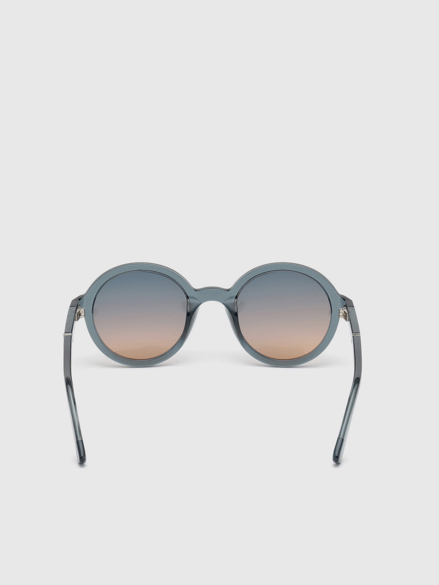 Diesel - DL0264, Unisex's Round shape eyewear with slanting detail in Blue - 1
