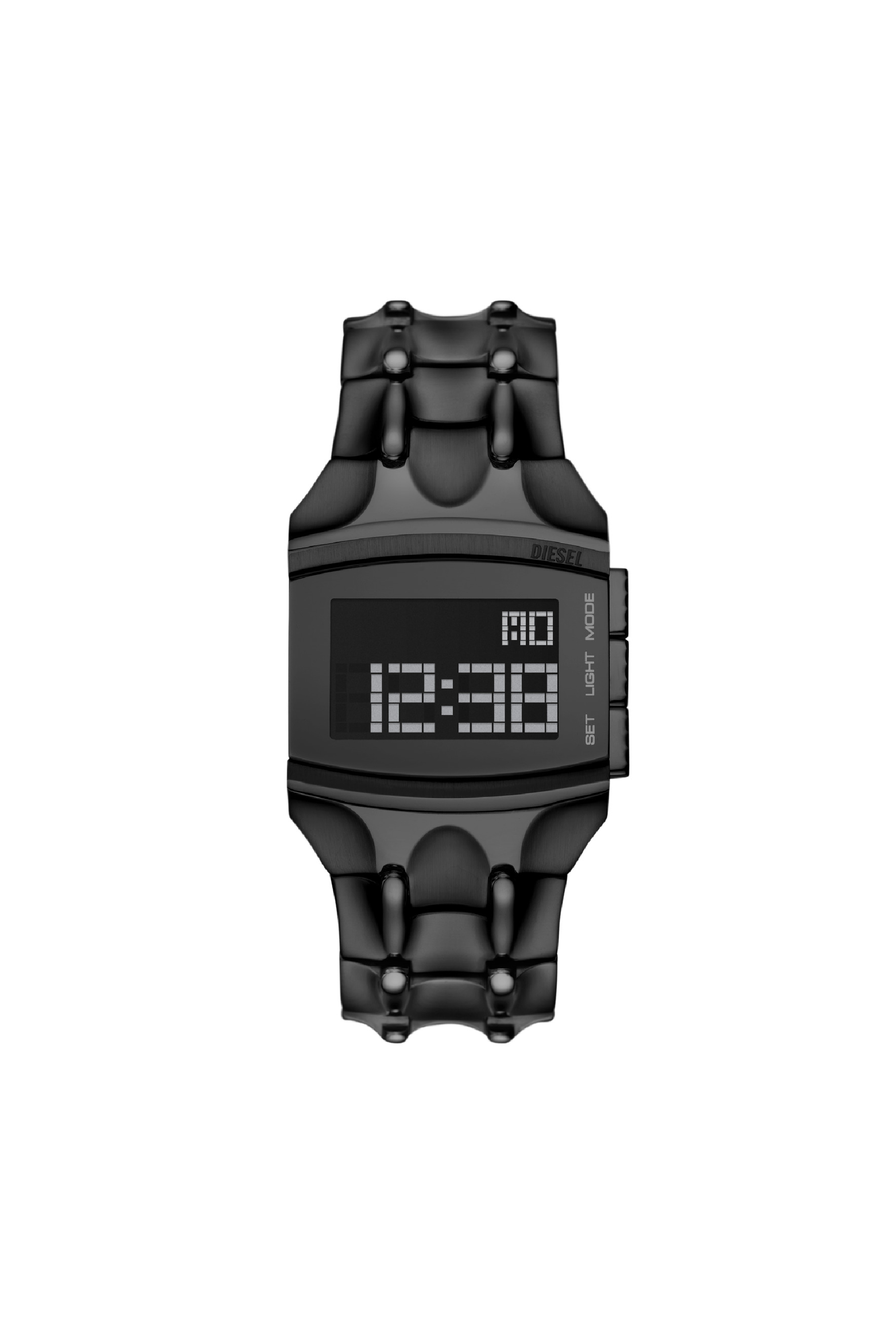 Diesel - DZ2156, Man's Croco Digital stainless steel watch in Black - 1