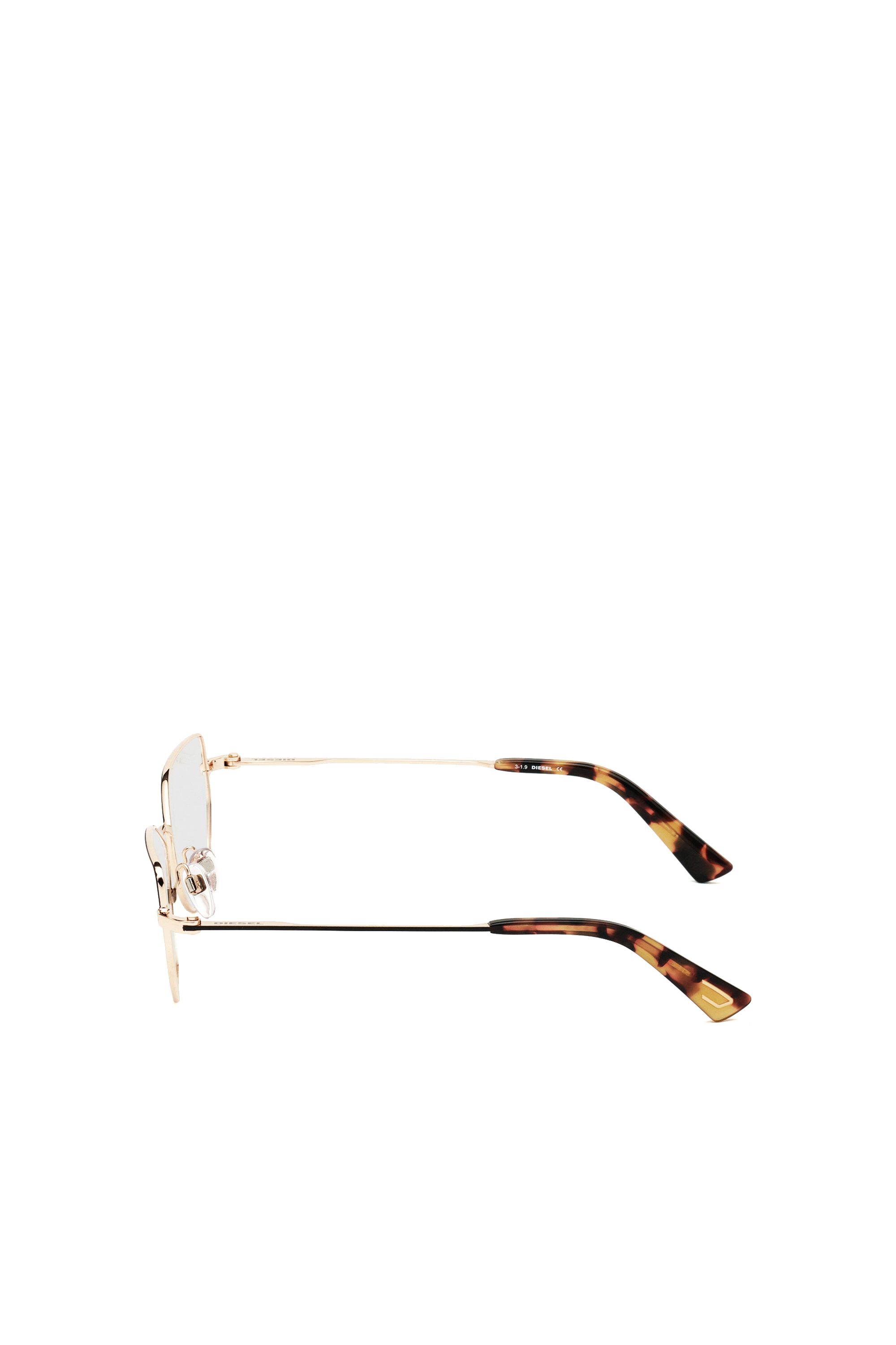 Diesel - DL5355, Woman's Metal cat-eye eyeglasses in Pink/Black - 3