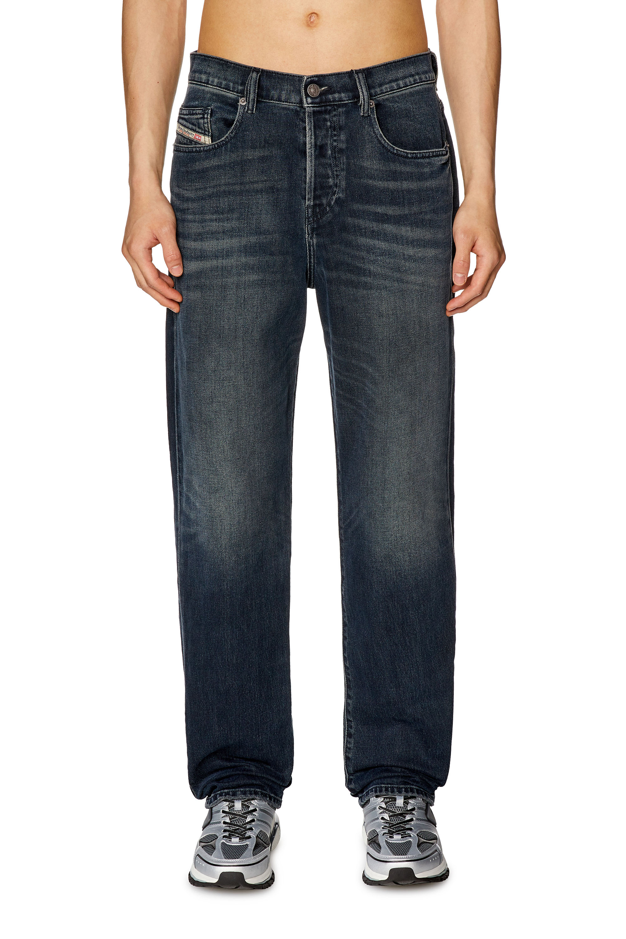 Diesel - Straight Jeans 2020 D-Viker 09G40, Man's Straight Jeans - 2020 D-Viker in Dark Blue - 1