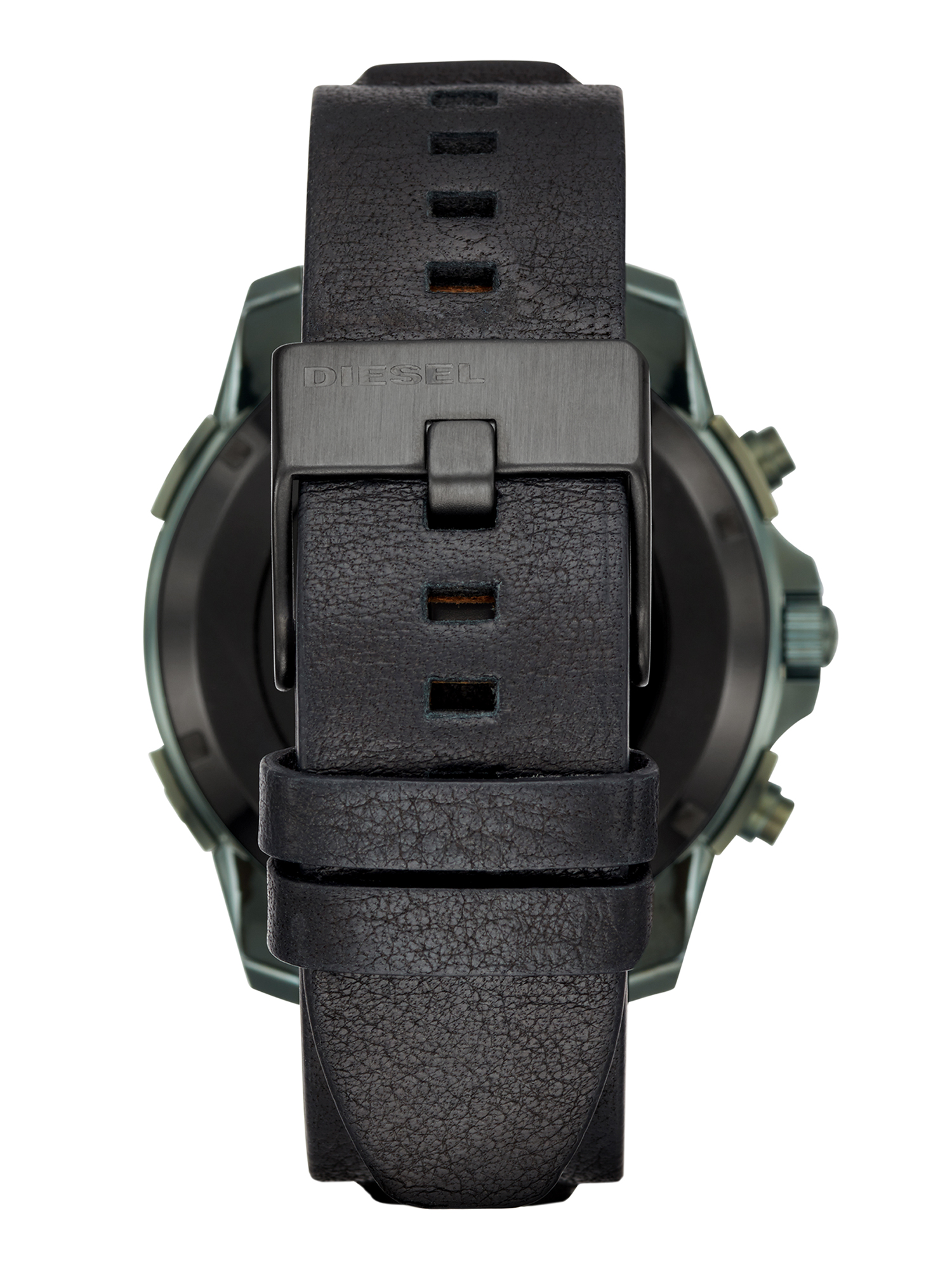 Diesel - DT2003, Man's Leather touchscreen smartwatch, 48 mm in Military Green - 2