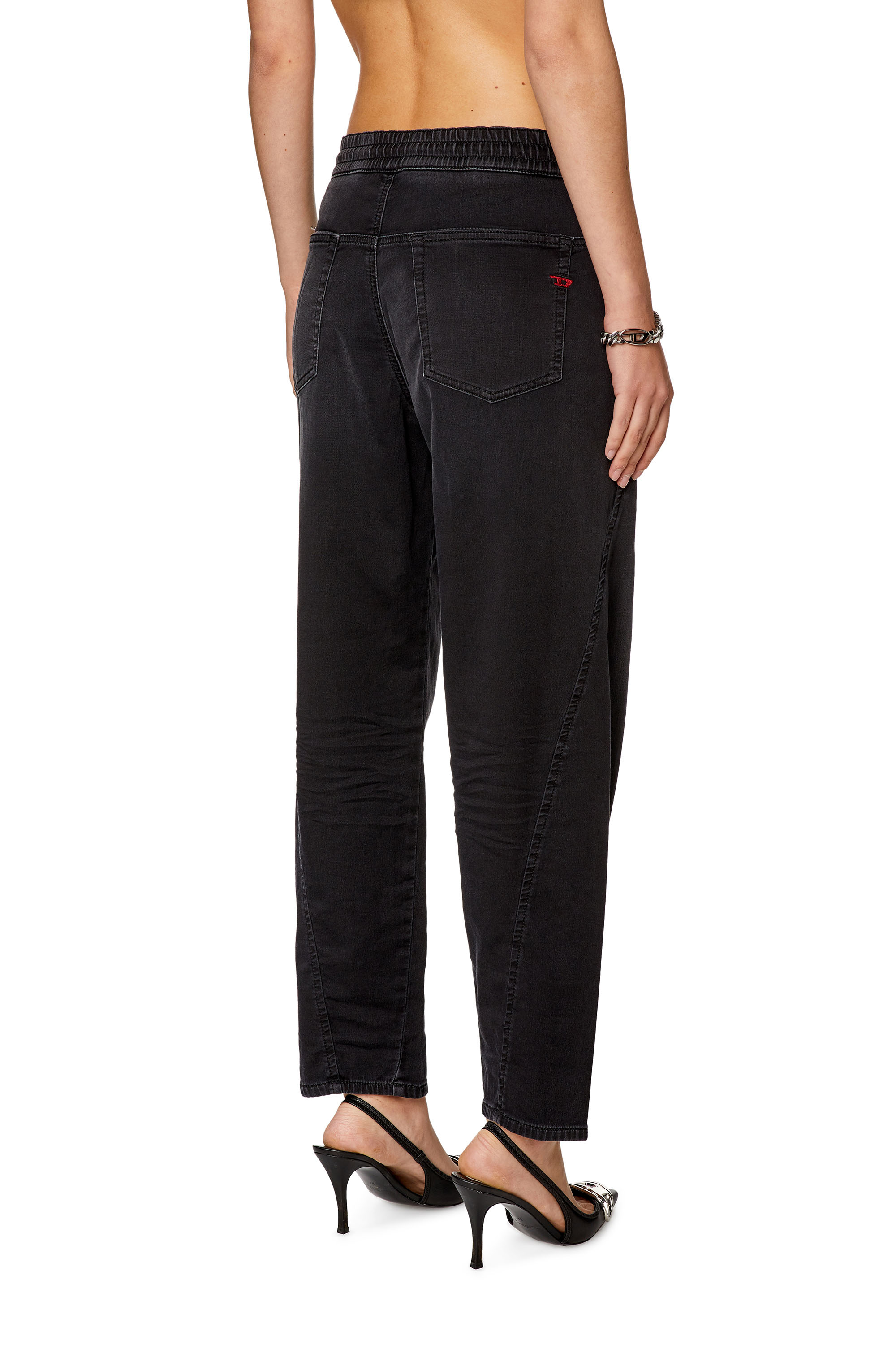 Diesel - Woman's Boyfriend 2031 D-Krailey Joggjeans® 068EC, Black/Dark grey - 4