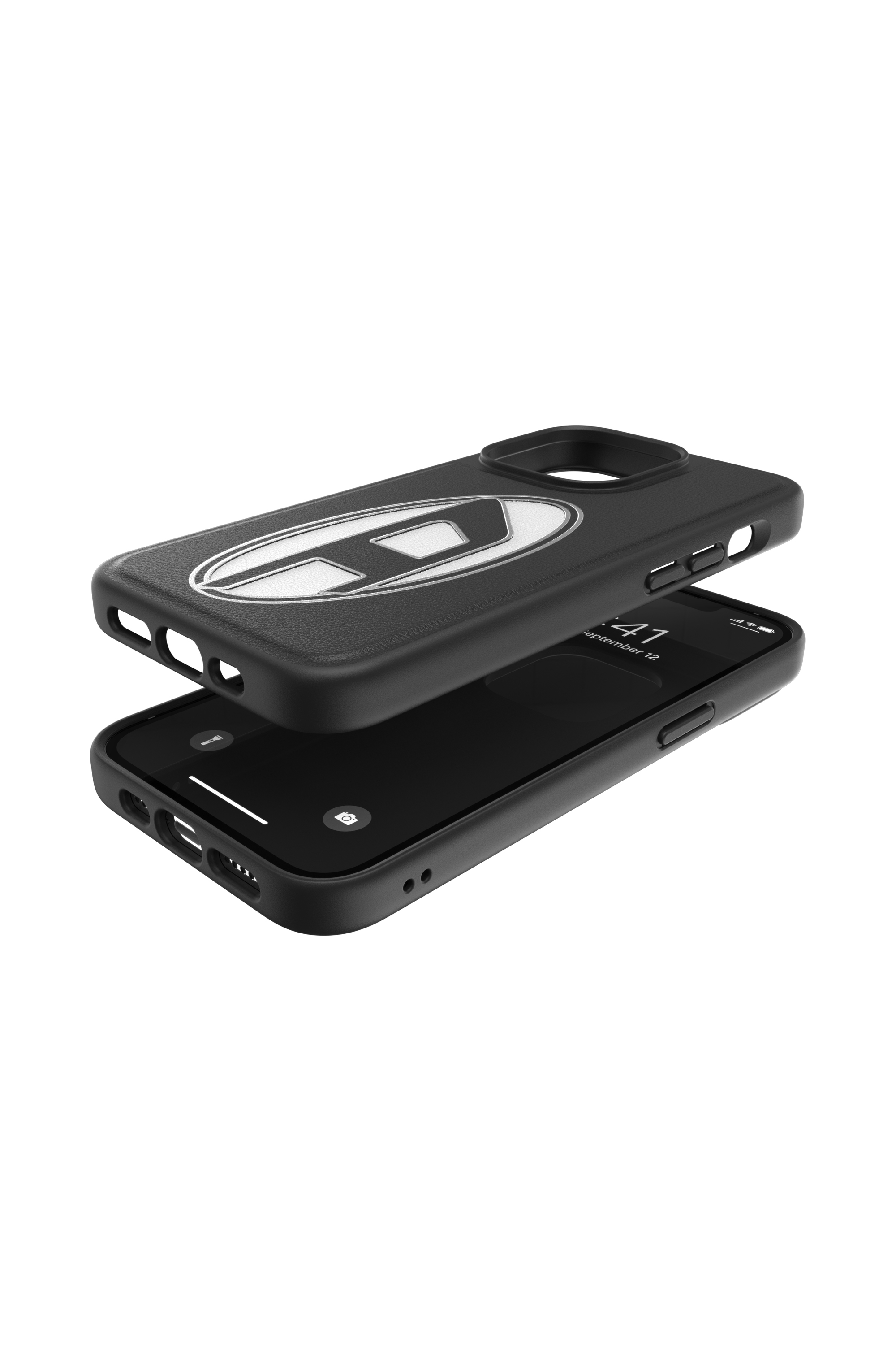 Diesel - 48872 STANDARD CASE, Unisex's Moulded Case Premium Primary D for iPhone 13/13 Pro in Black - 3