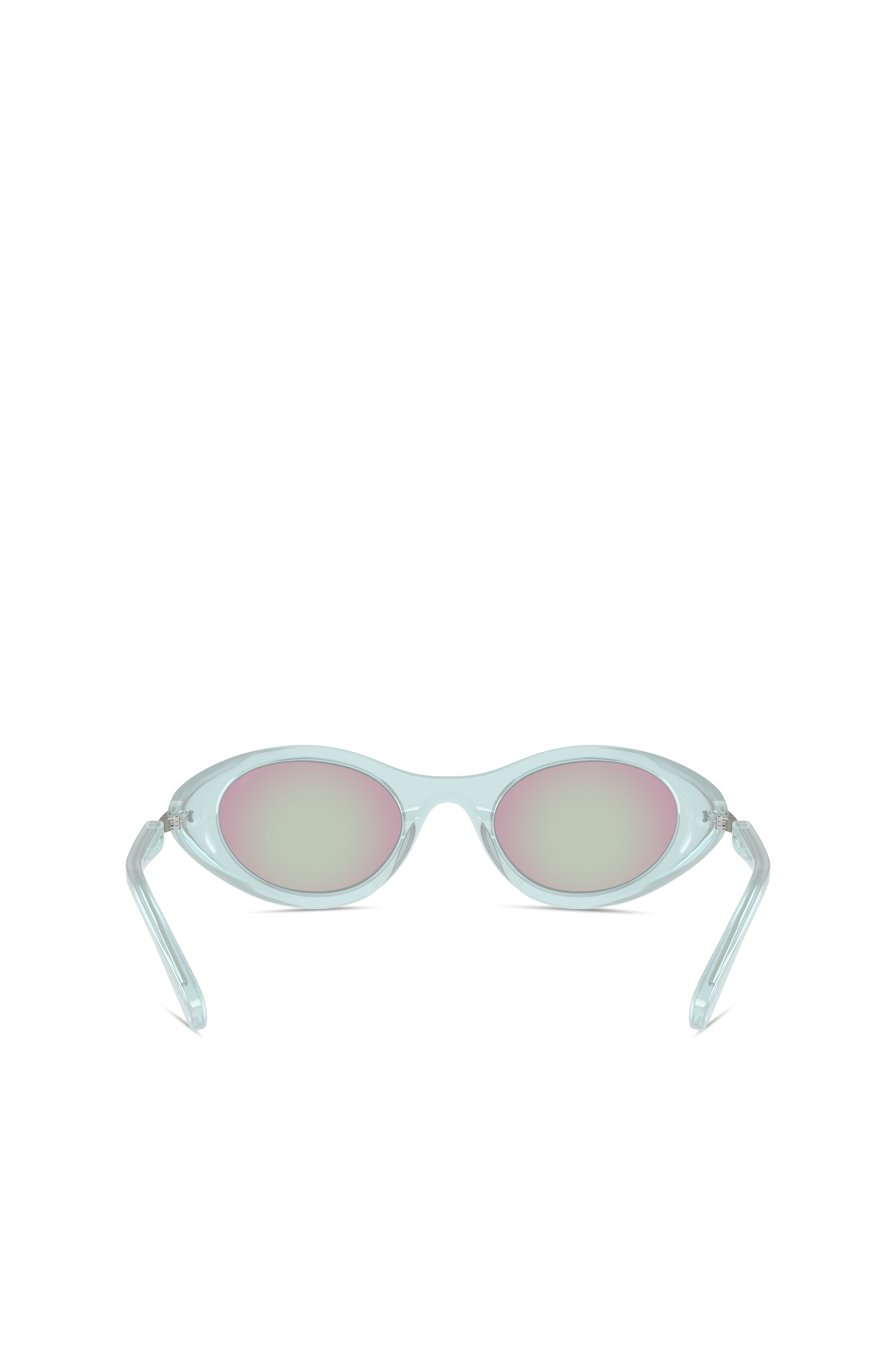 Diesel - 0DL2004, Unisex's Wrap-around shape sunglasses in Light Blue - 4