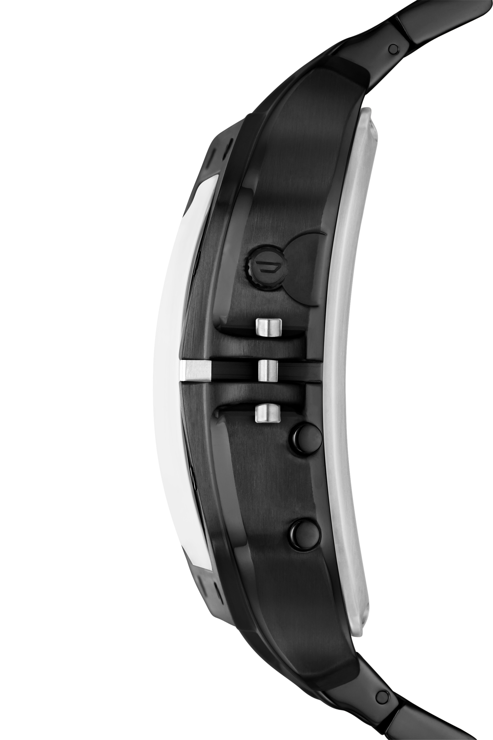 Diesel - DZ7455, Man's Clasher Ana-Digi black-tone stainless steel watch in Black - 3