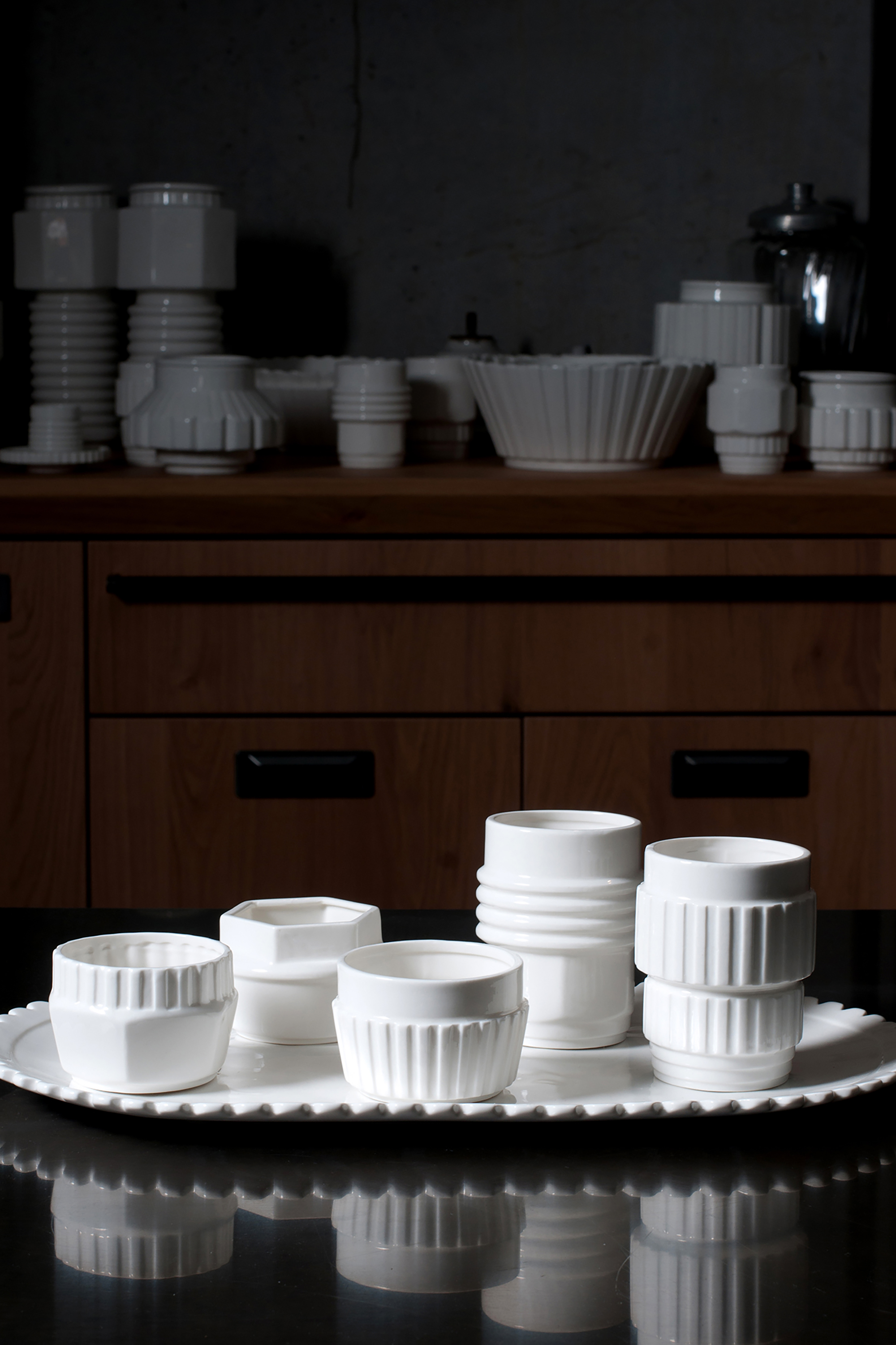 Diesel - 10908 MACHINE COLLEC, Unisex's Assorted porcelain small bowls, set of 3 in White - 3