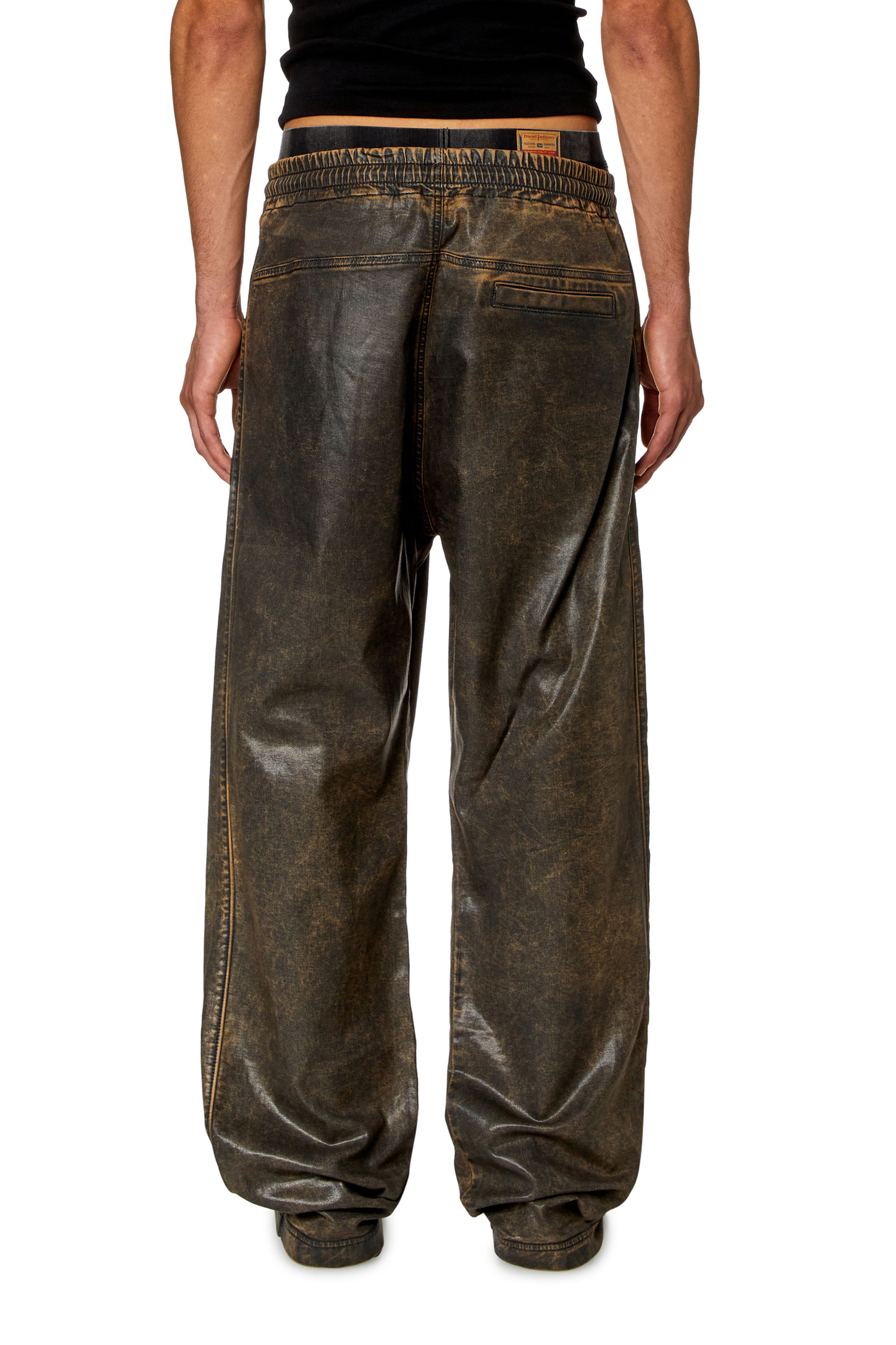 Diesel - Unisex's Relaxed D-Martyans Track Denim 068KR, Black/Brown - 4