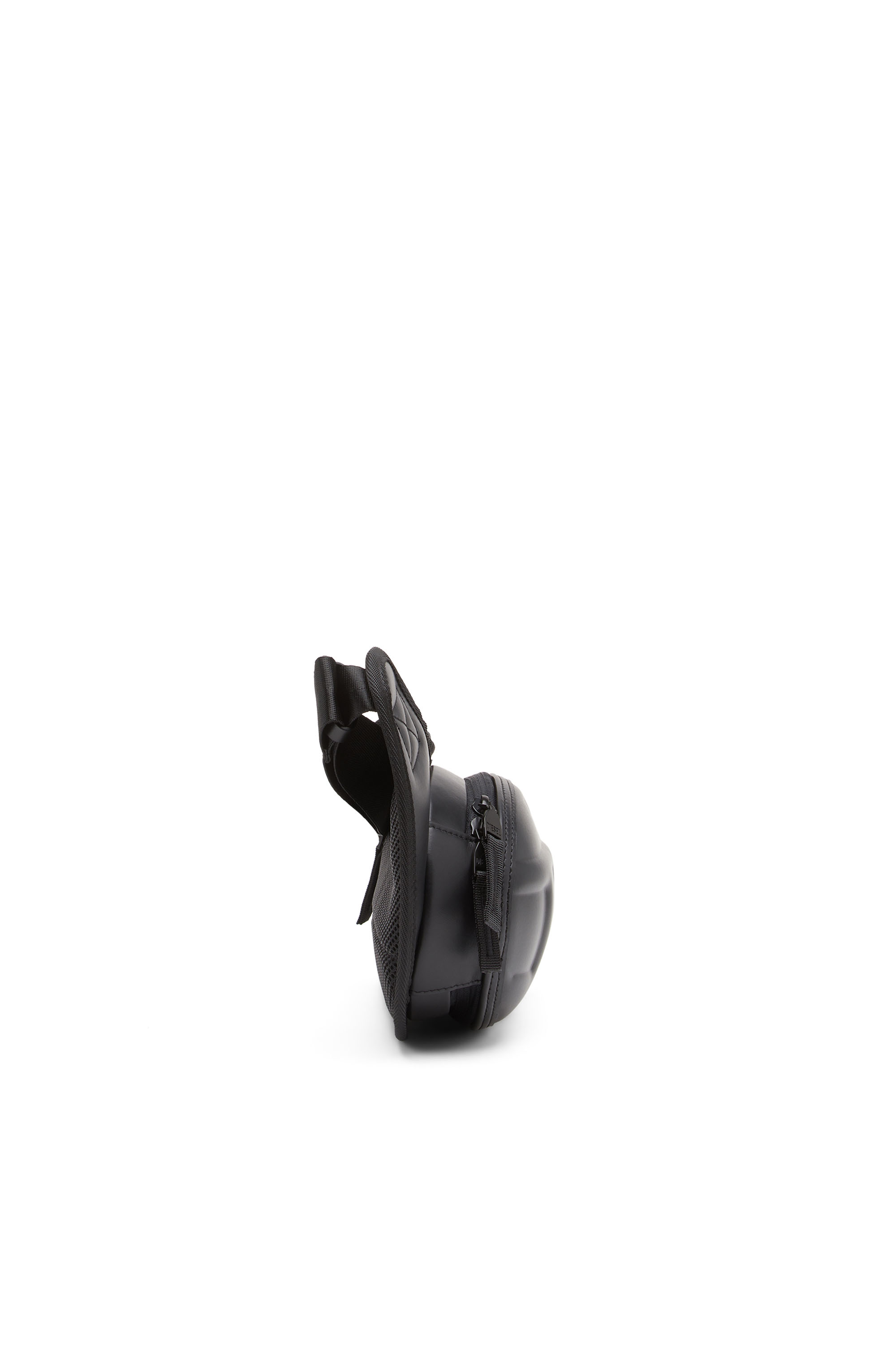 Diesel - 1DR-POD CROSSBODY, Man's 1DR-Pod Crossbody - Hard shell leather sling bag in Black - 3