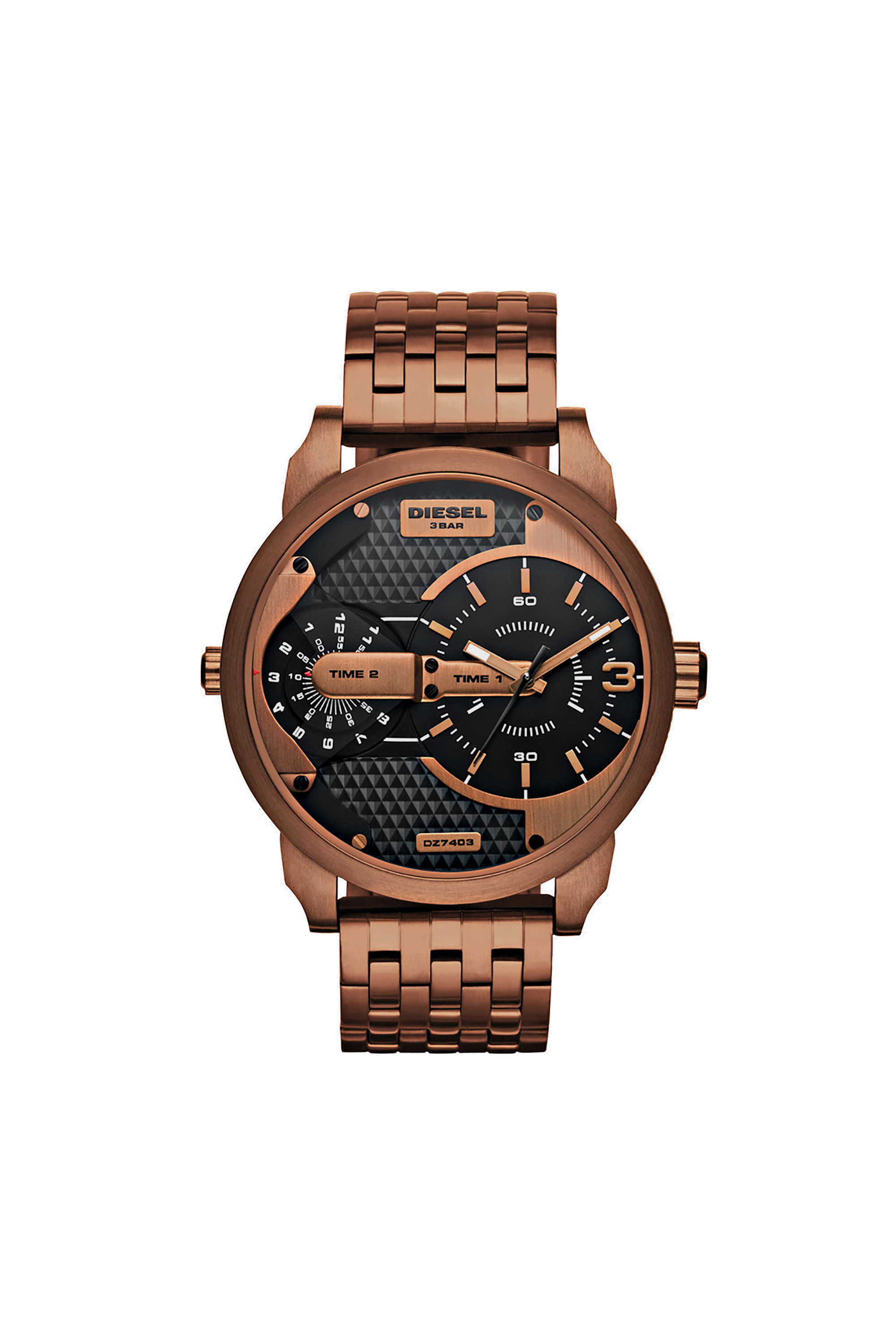 Diesel - DZ7403, Unisex's Copper watch with multi-layer dial, 46 mm in Bronze - 1