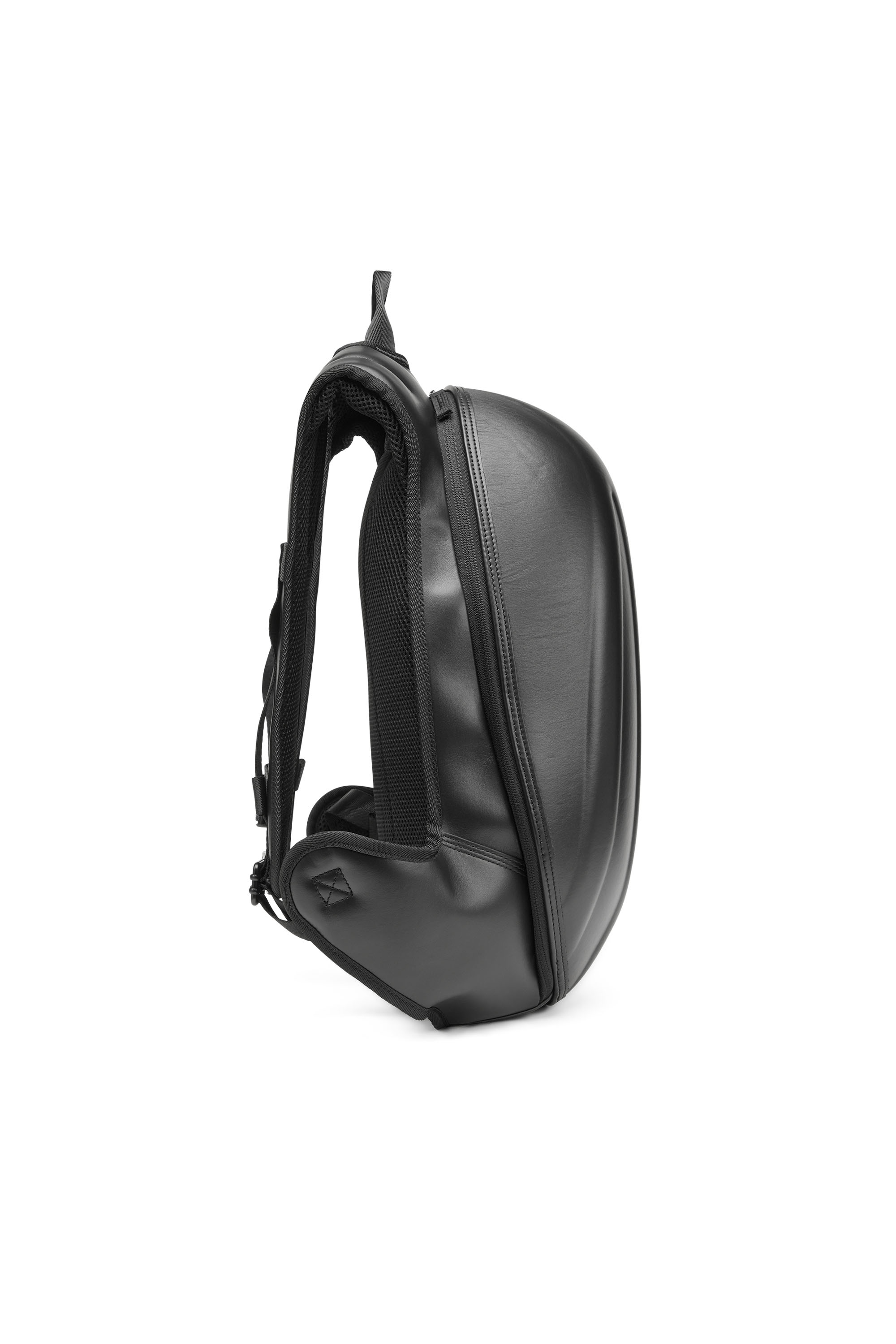 Diesel - 1DR-POD BACKPACK, Man's 1DR-Pod Backpack - Hard shell leather backpack in Black - 3
