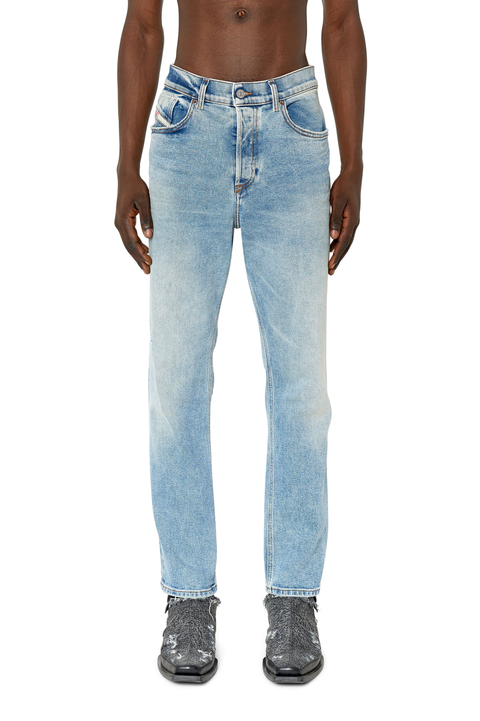 Diesel - Man's Tapered Jeans 2005 D-Fining 09E86, Light Blue - 1