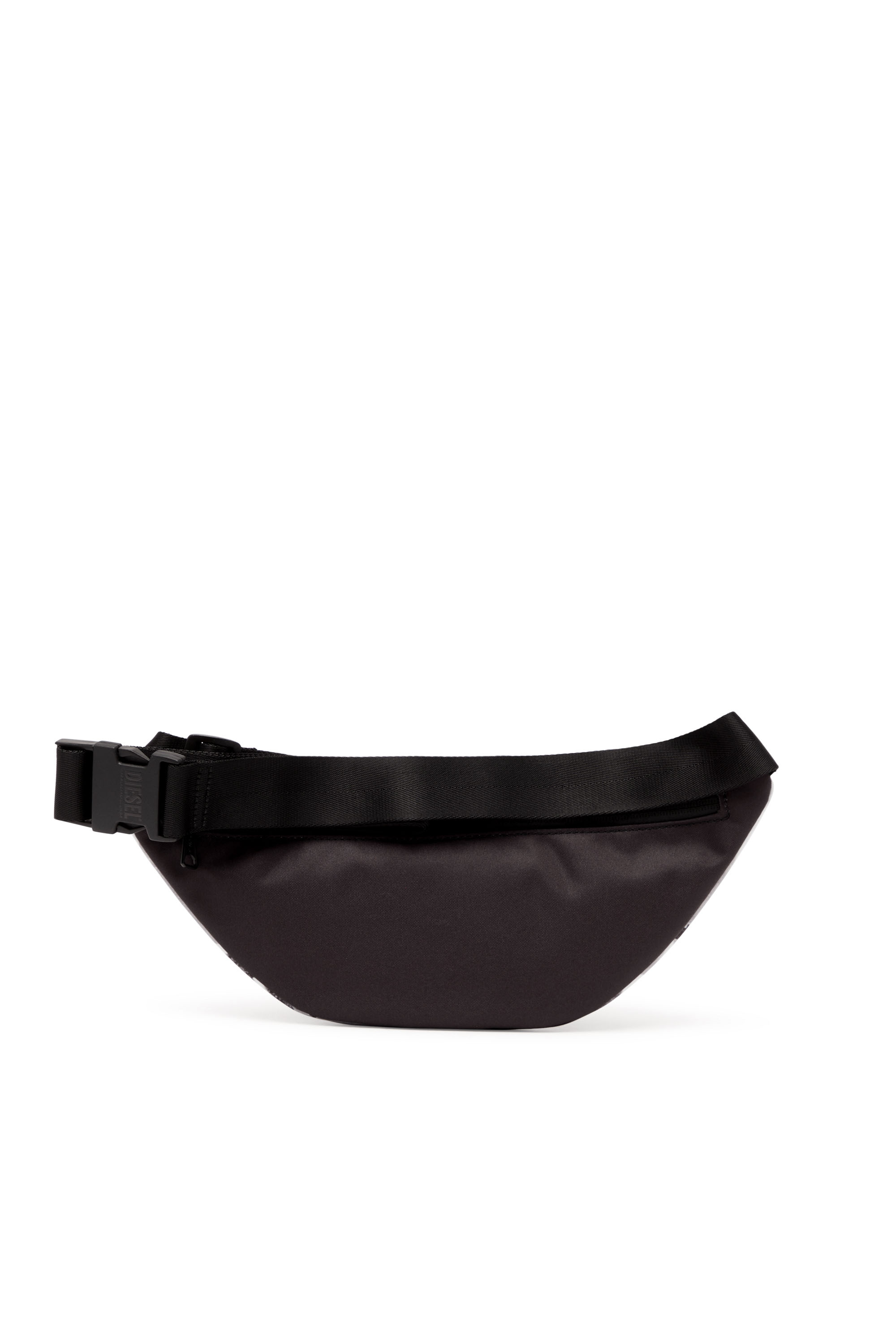 Diesel - RAVE BELTBAG X, Man's Rave Beltbag X - Belt bag in logo-printed fabric in Black - 2