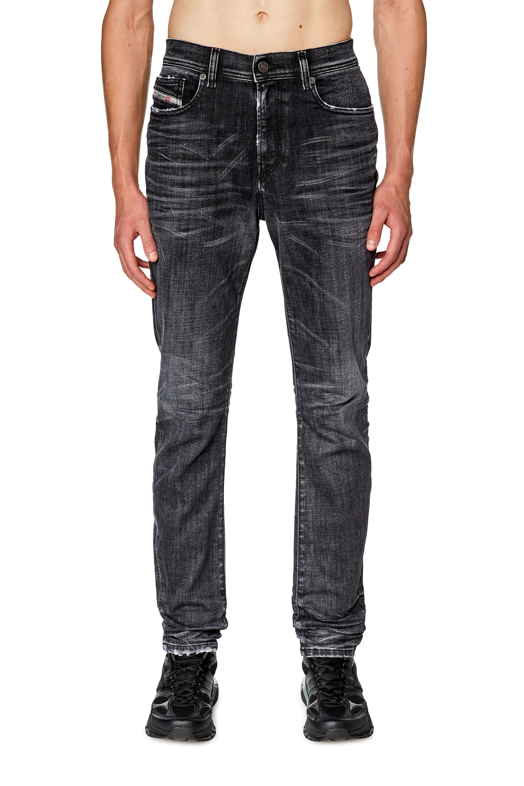 Diesel - Skinny Jeans 1983 D-Amny 09G50, Man's Skinny Jeans - 1983 D-Amny in Black/Dark grey - 1