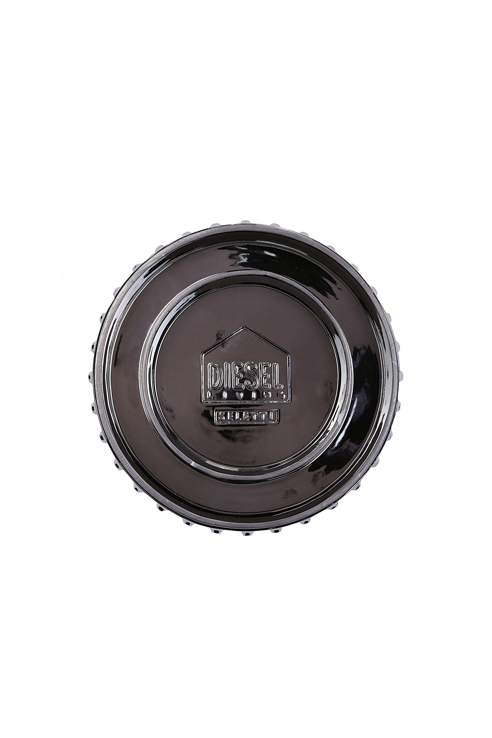 Diesel - 10942 GHOST SHELL, Unisex's Small glass dome with porcelain plate in Silver - 3