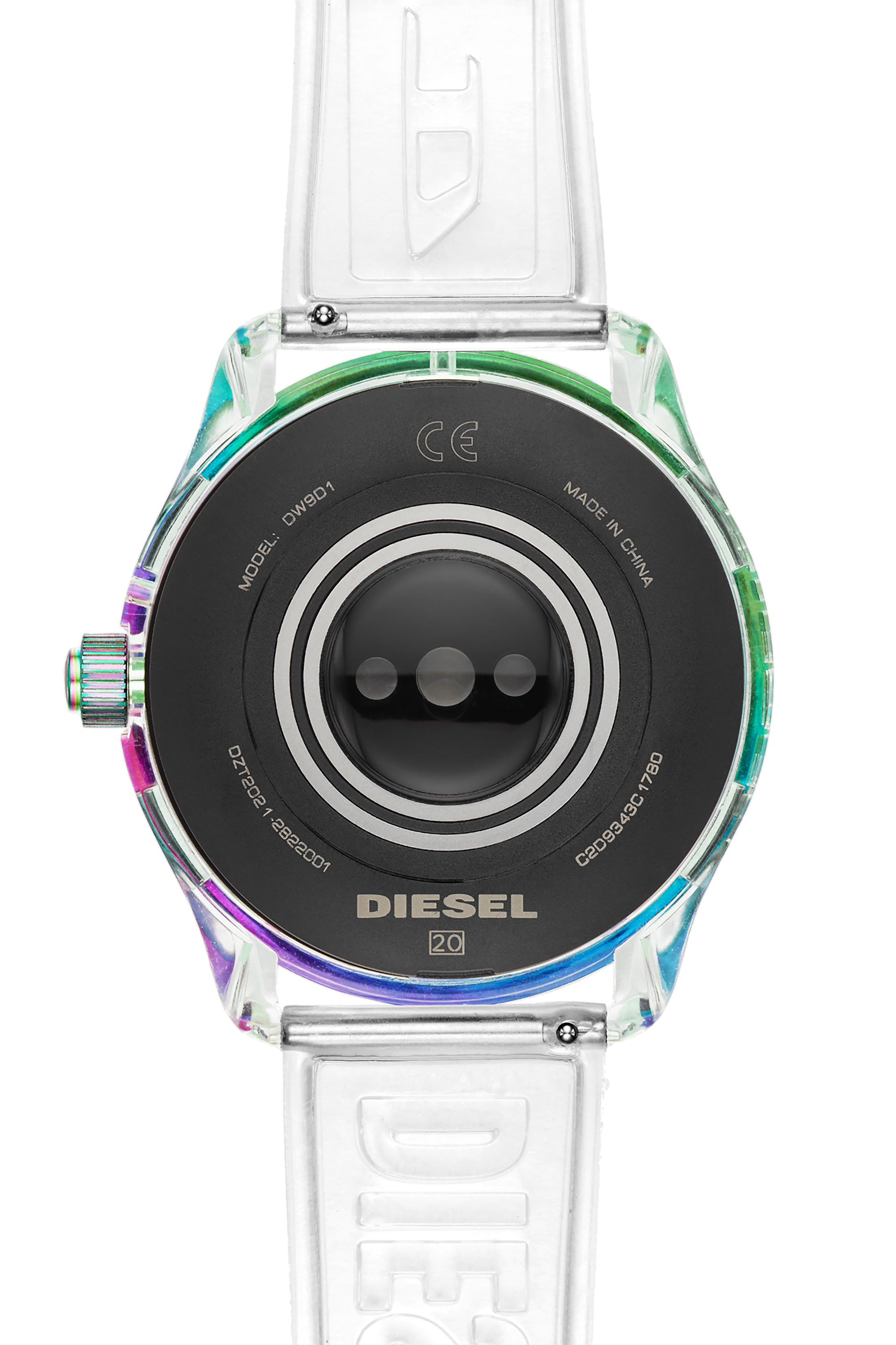 Diesel - DT2021, Man's Diesel On Fadelite Smartwatch - Clear Transparent in White - 4