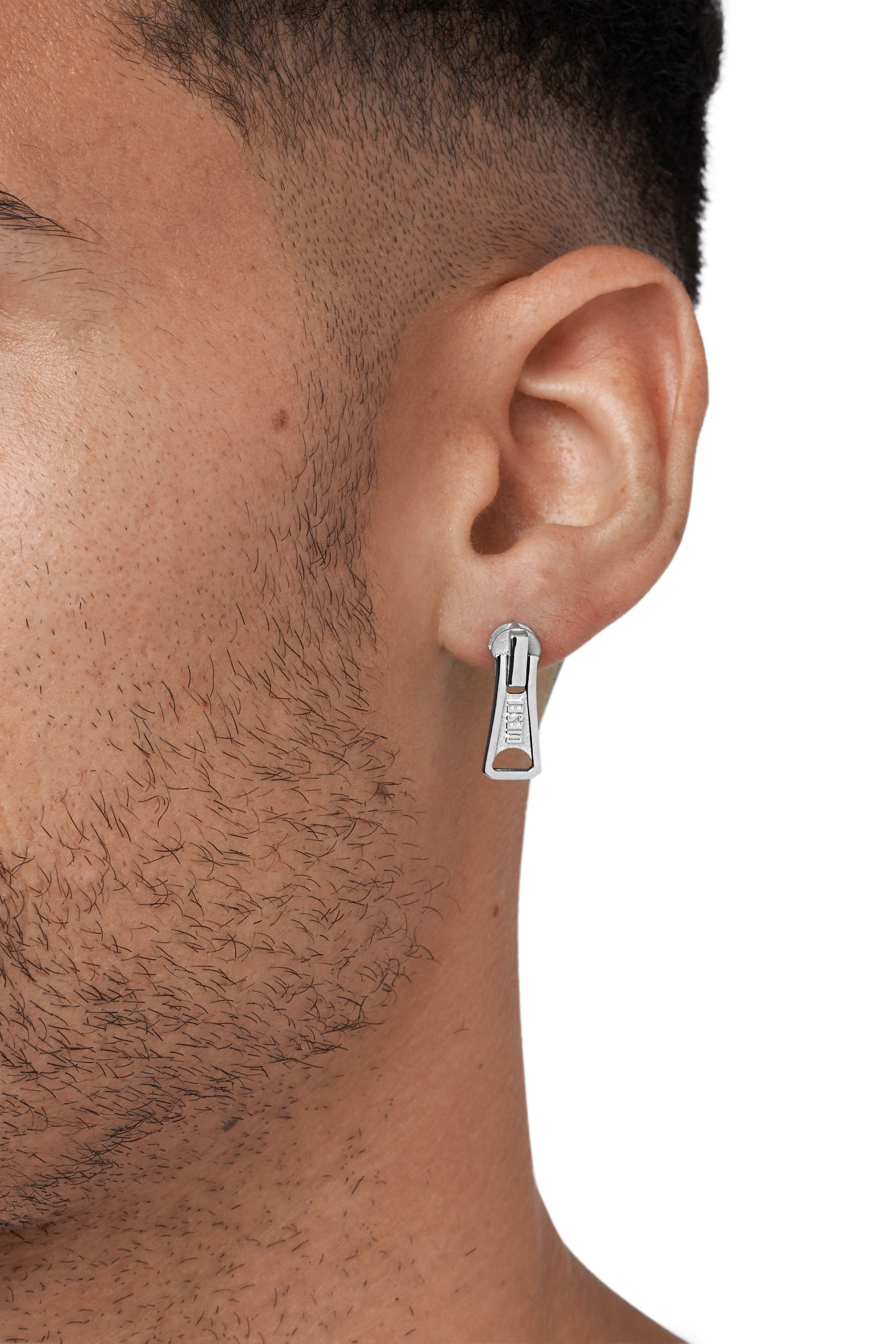 Diesel - DX1402SET, Unisex's Stainless Steel Stud Earrings Set in Silver - 4