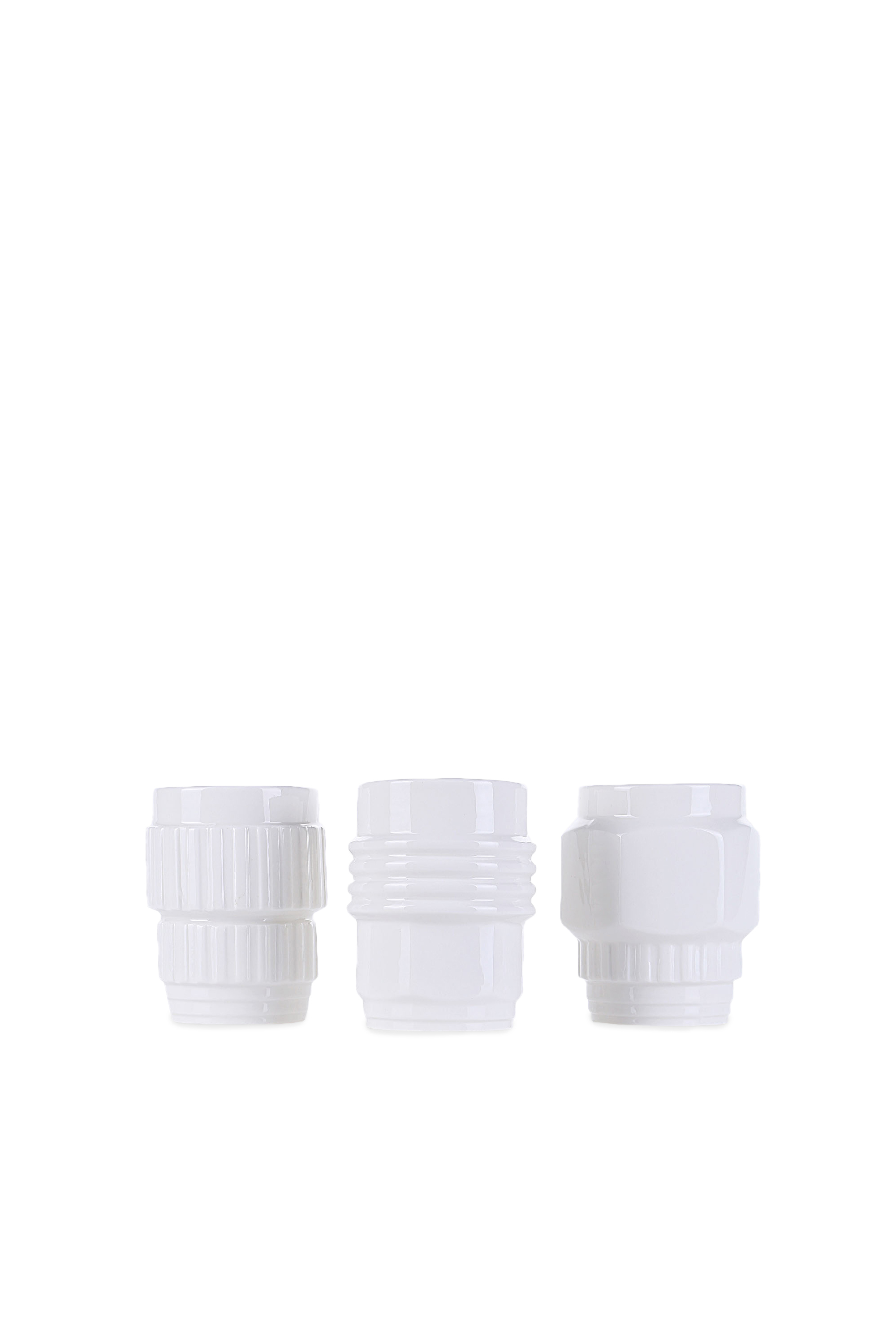Diesel - 10910 MACHINE COLLEC, Unisex's Assorted porcelain mugs, set of 3 in White - 1