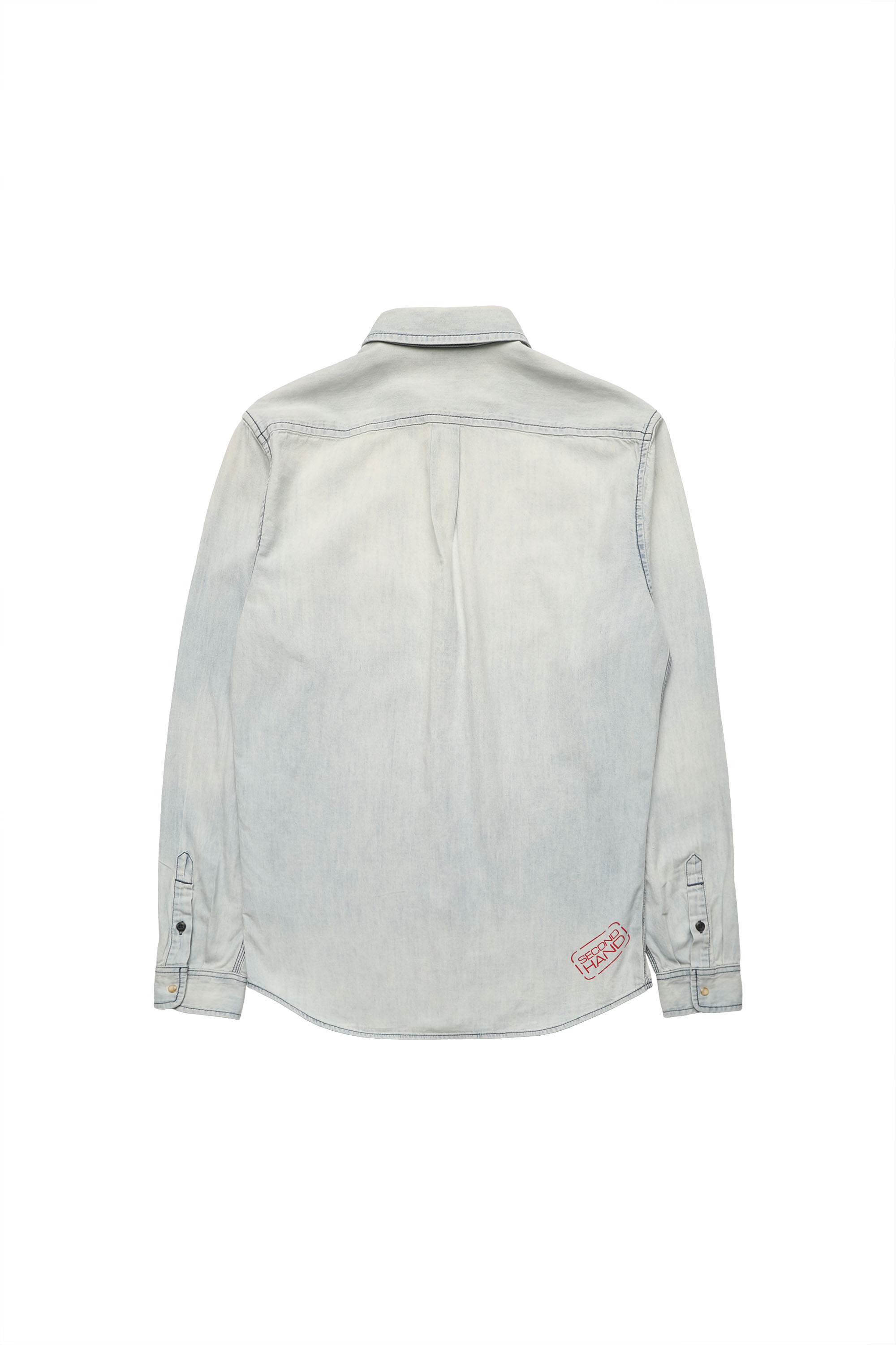 Diesel - SH DENIM SHIRT, Man's Diesel Man - Denim Shirts Light blue in Light Blue - 2