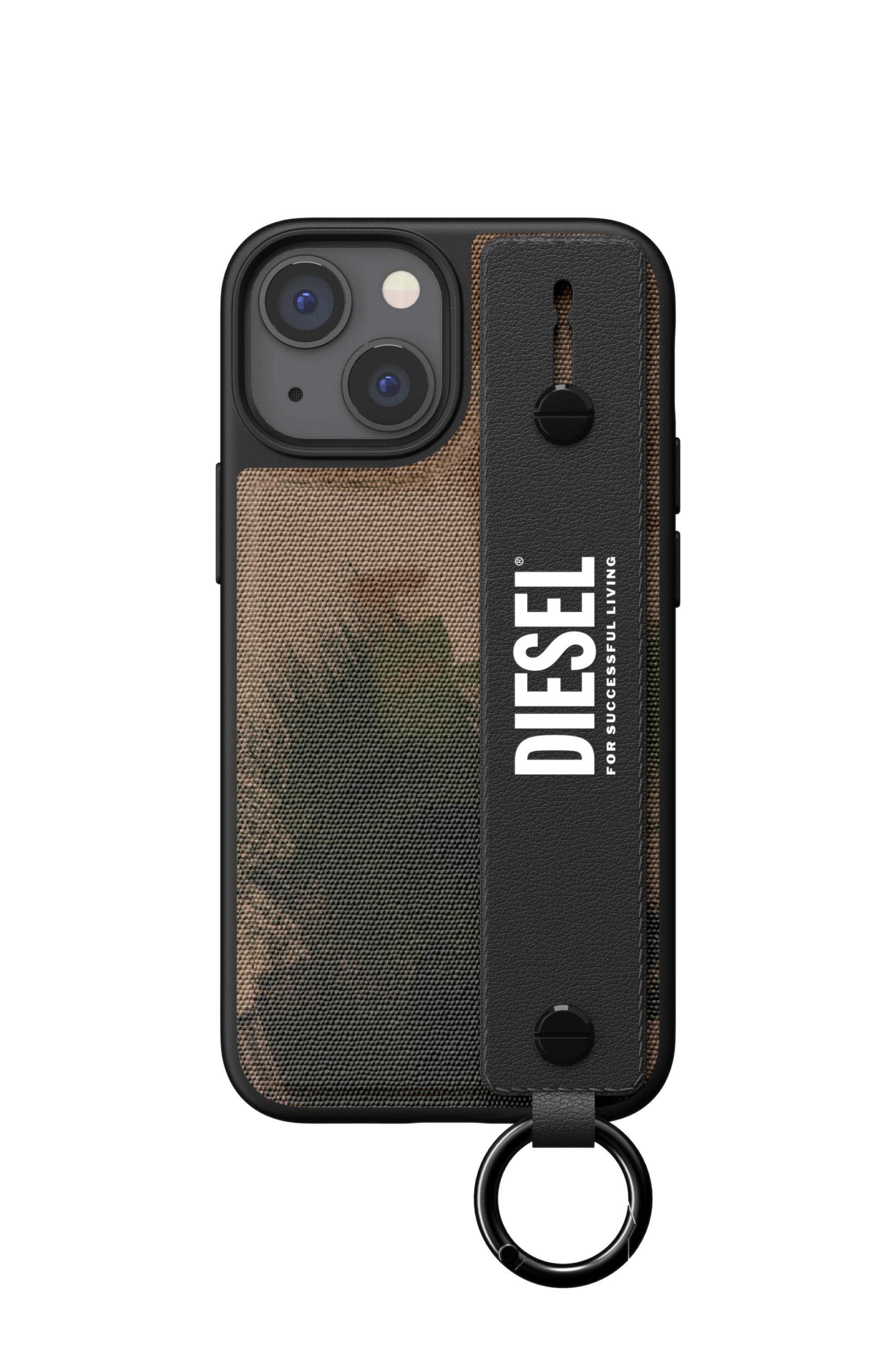 Diesel - 47179 HANDSTRAP CASE, Unisex's Handstrap case for iPhone 13 Mini in Military Green - 2
