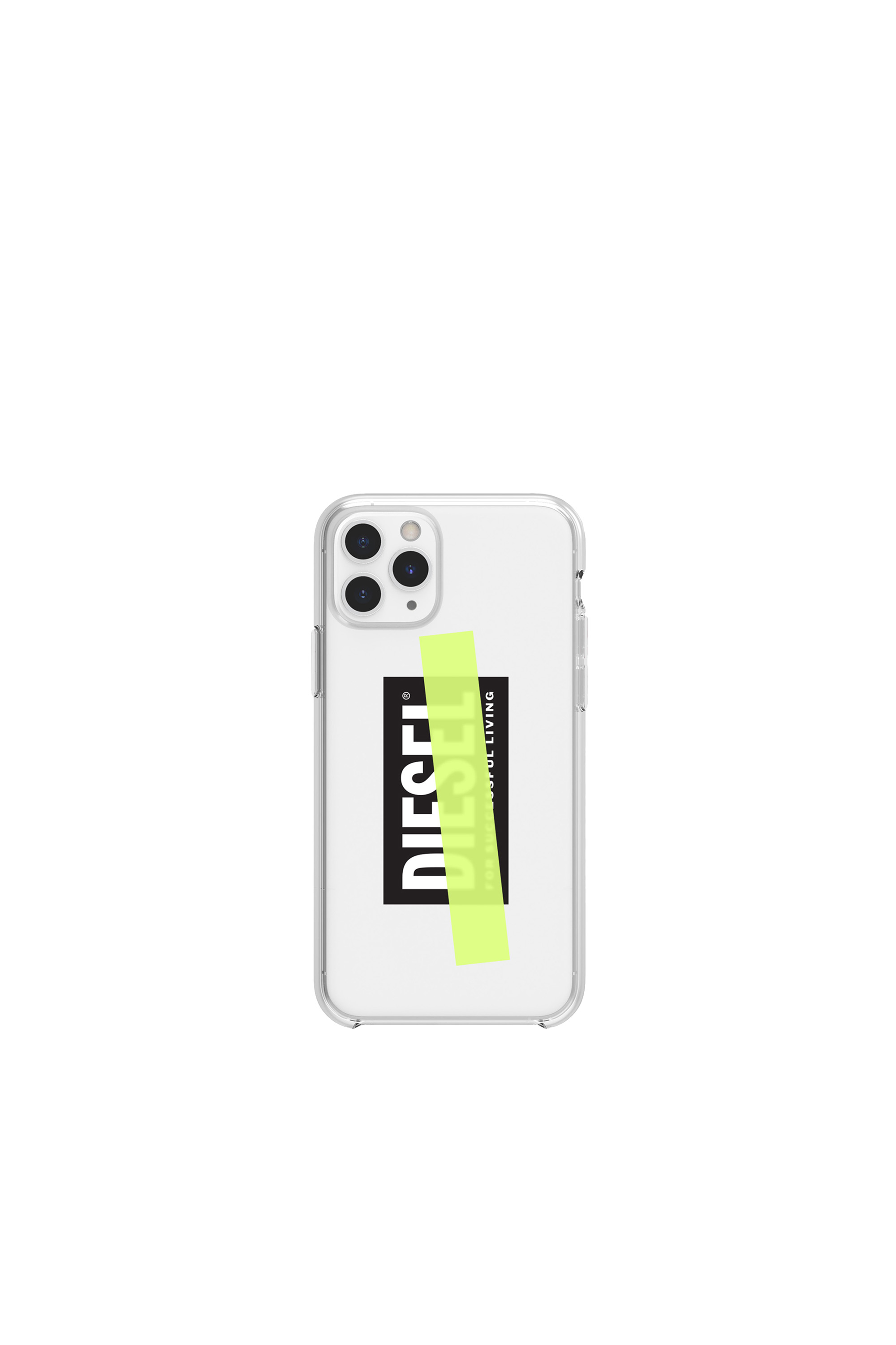 Diesel - DIPH-031-CLYET, Unisex's Printed co-mold case for iPhone 11 Pro in White/Yellow - 2