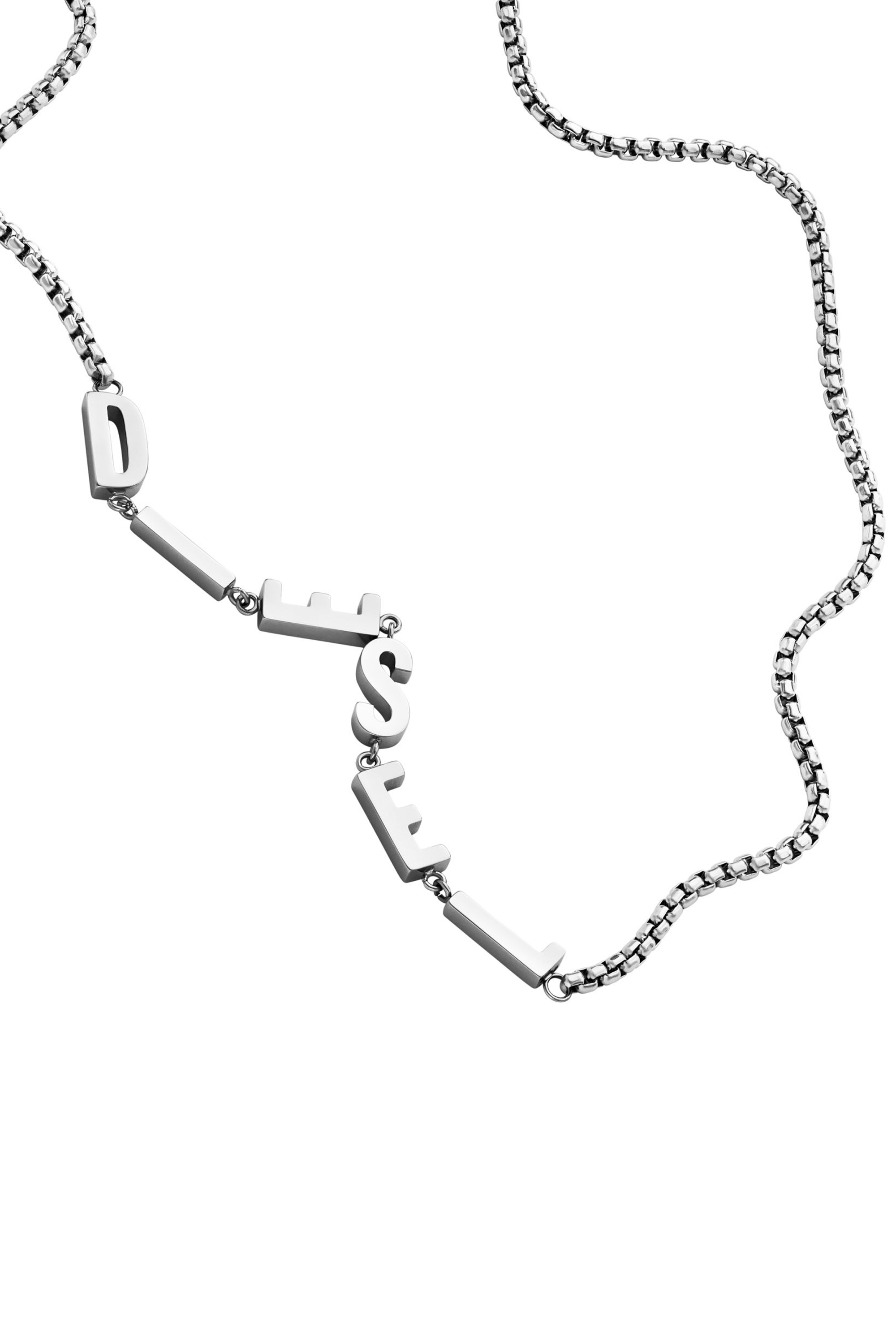 Diesel - DX1491, Unisex's Stainless steel chain necklace in Silver - 1
