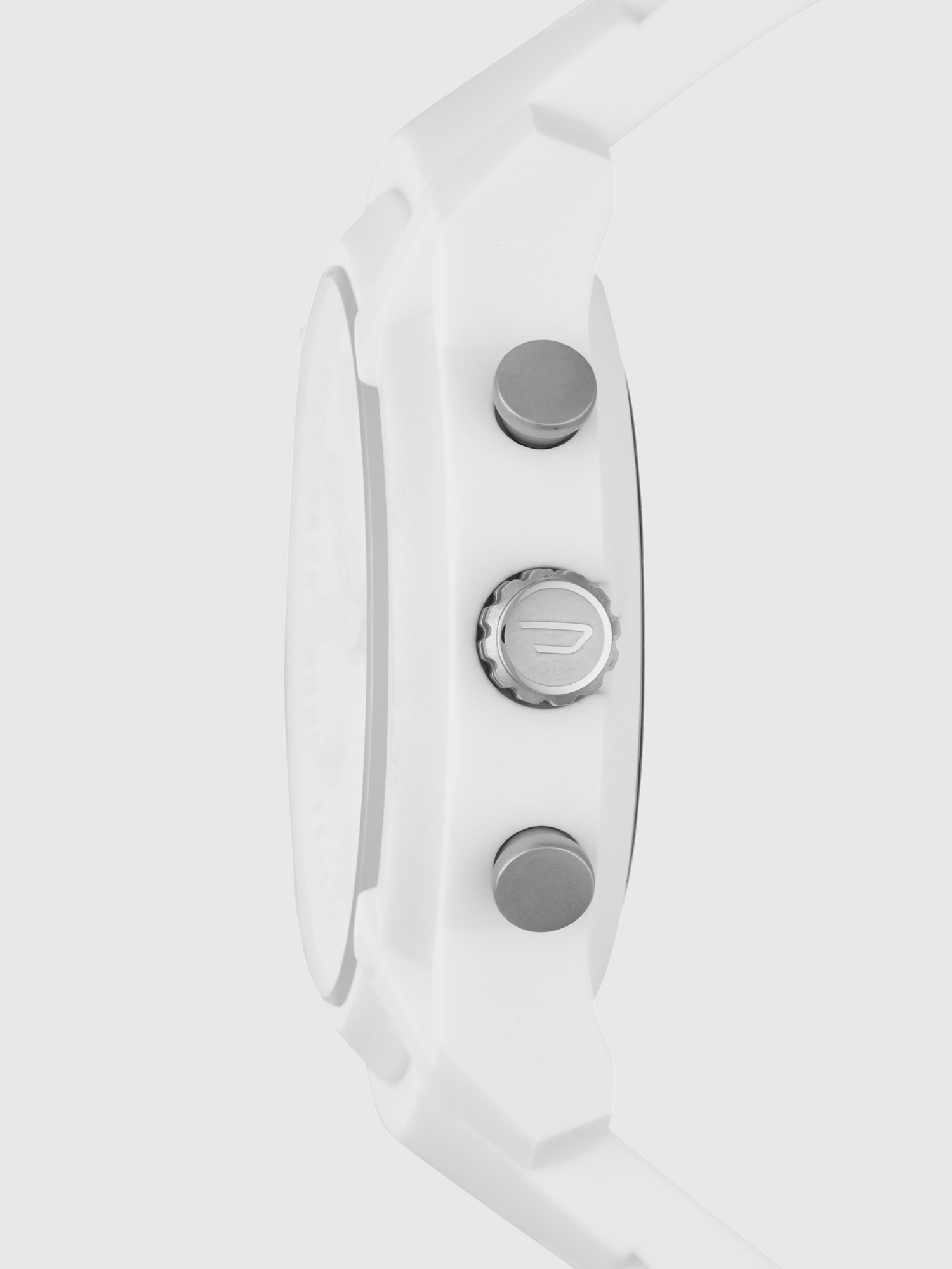 Diesel - DT1015, Man's Armbar Hybrid white silicone smartwatch, 44 mm in White - 4