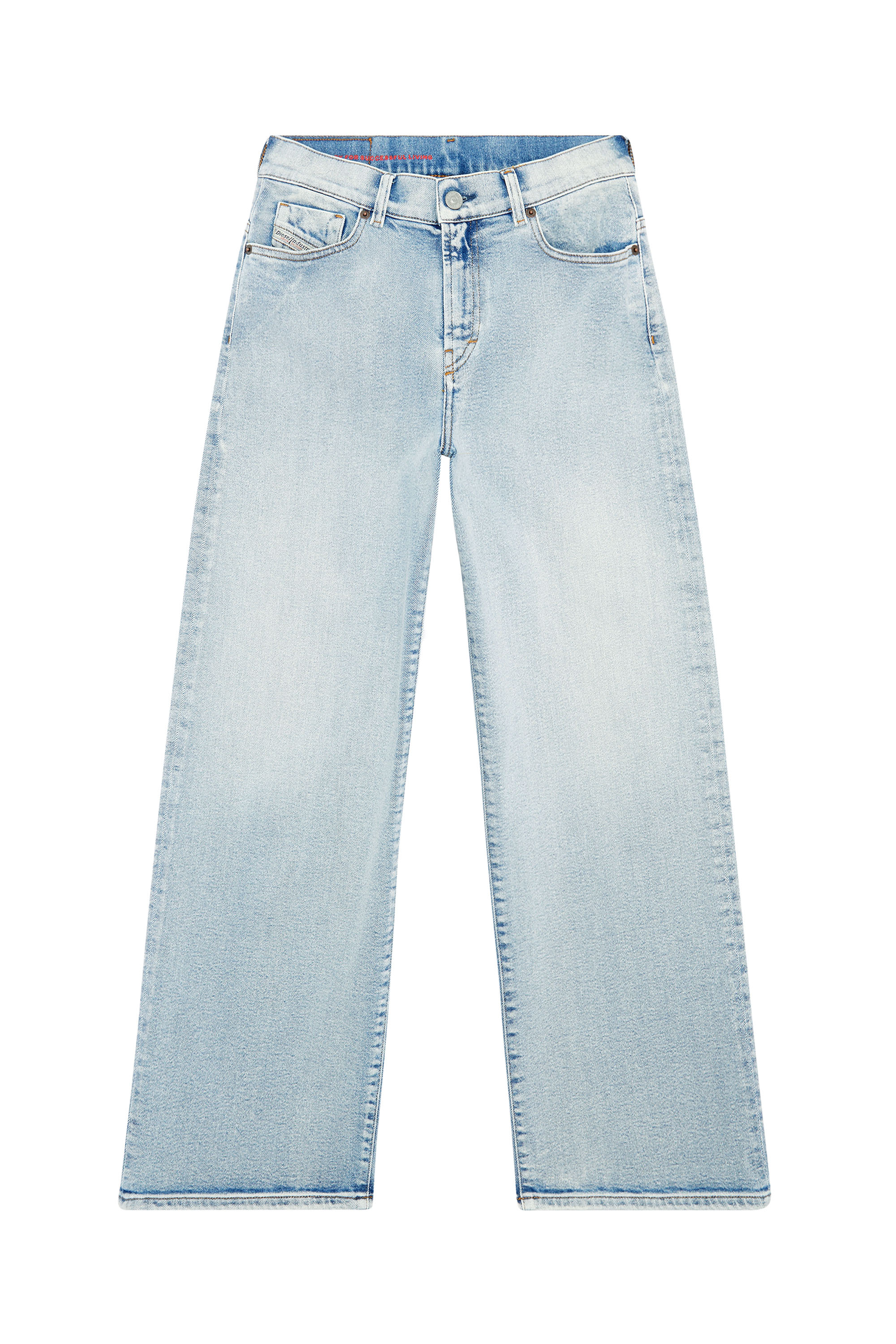 Diesel - Bootcut and Flare Jeans 2000 Widee 9C08L, Woman's Bootcut and Flare Jeans - 2000 Widee in Light Blue - 3