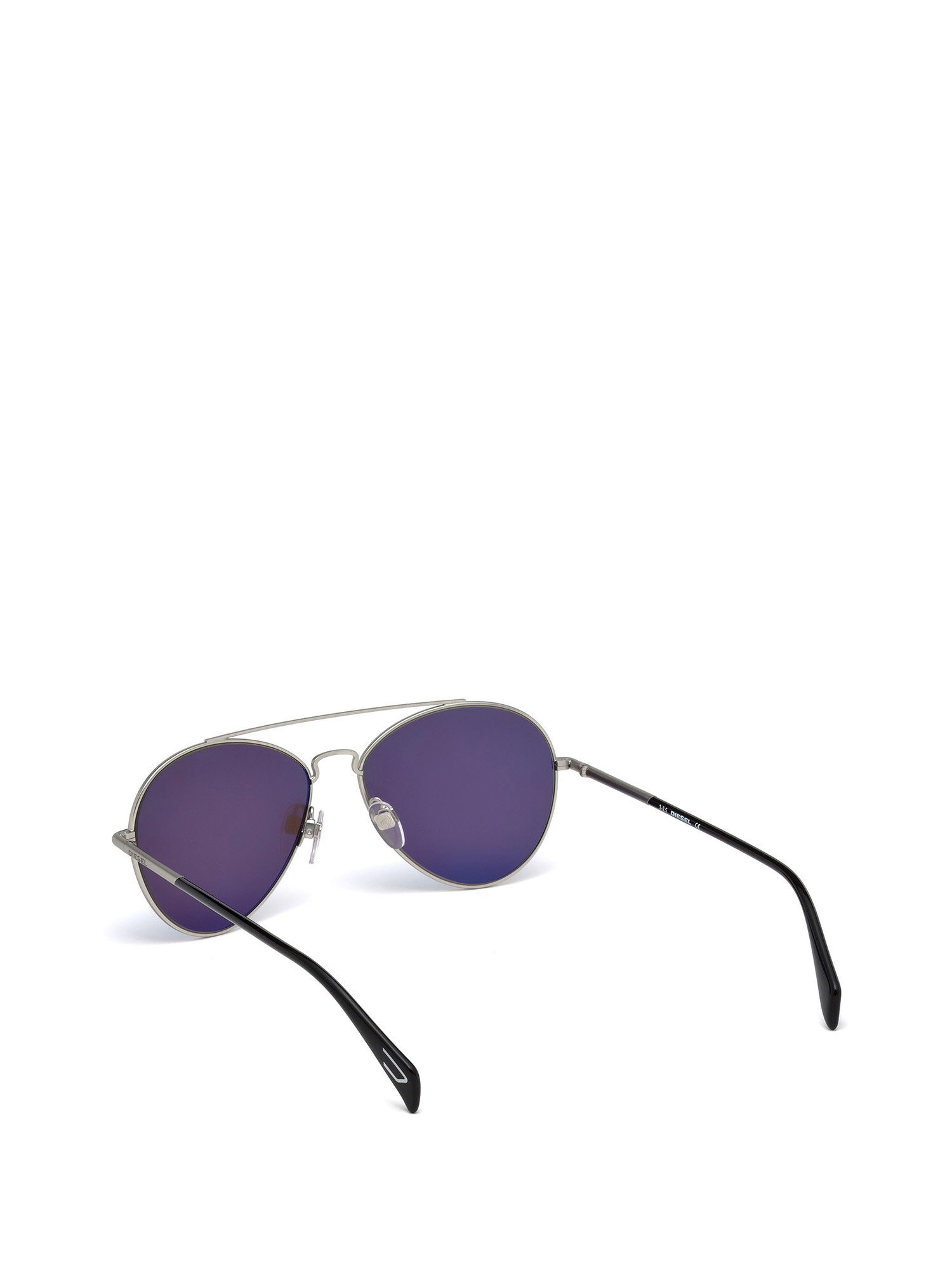 Diesel - DM0193, Unisex's Military-inspired eyewear in Silver - 3