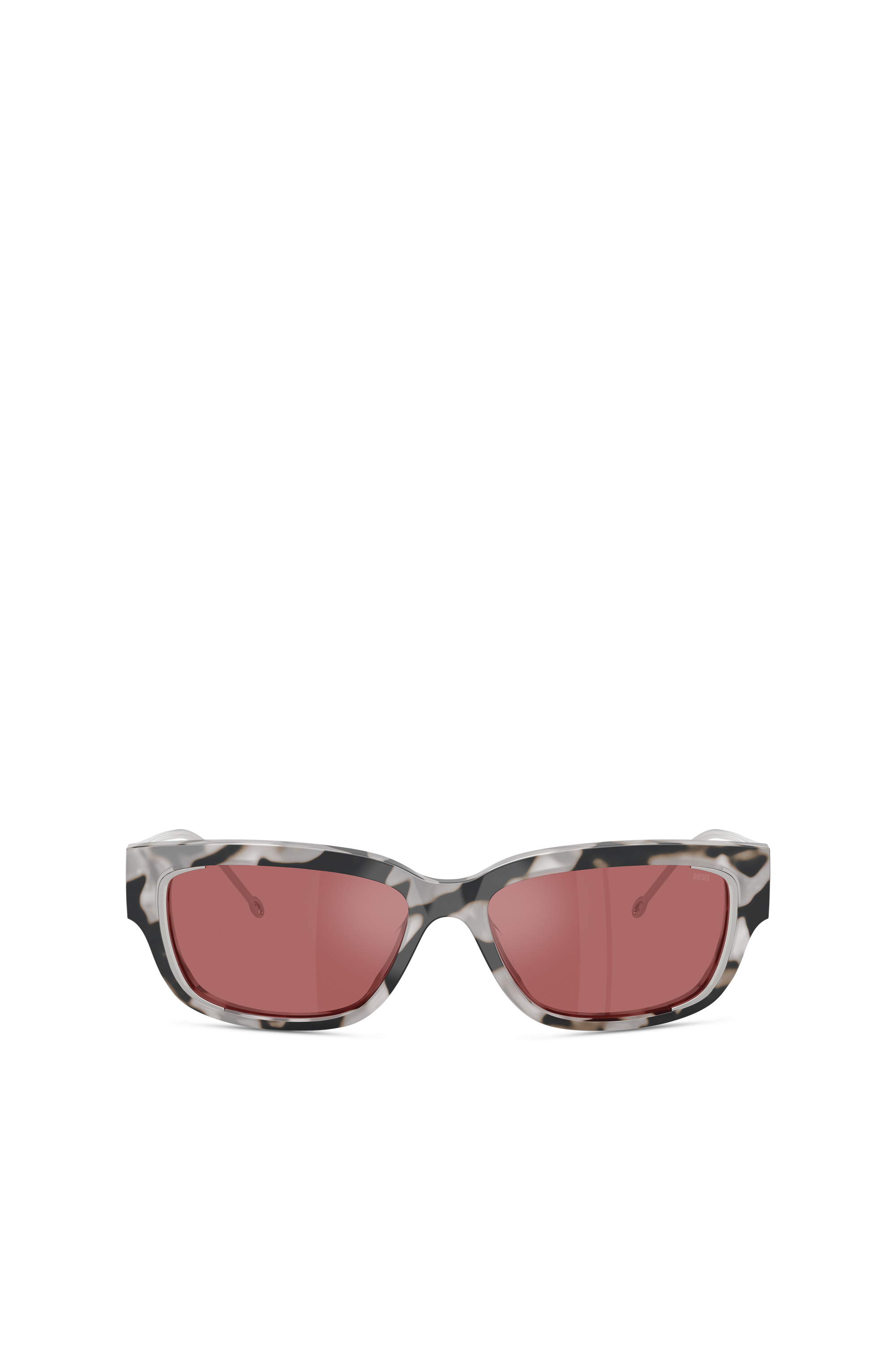 Diesel - 0DL2002 SIZE 56, Unisex's Rectangle sunglasses in Red - 2